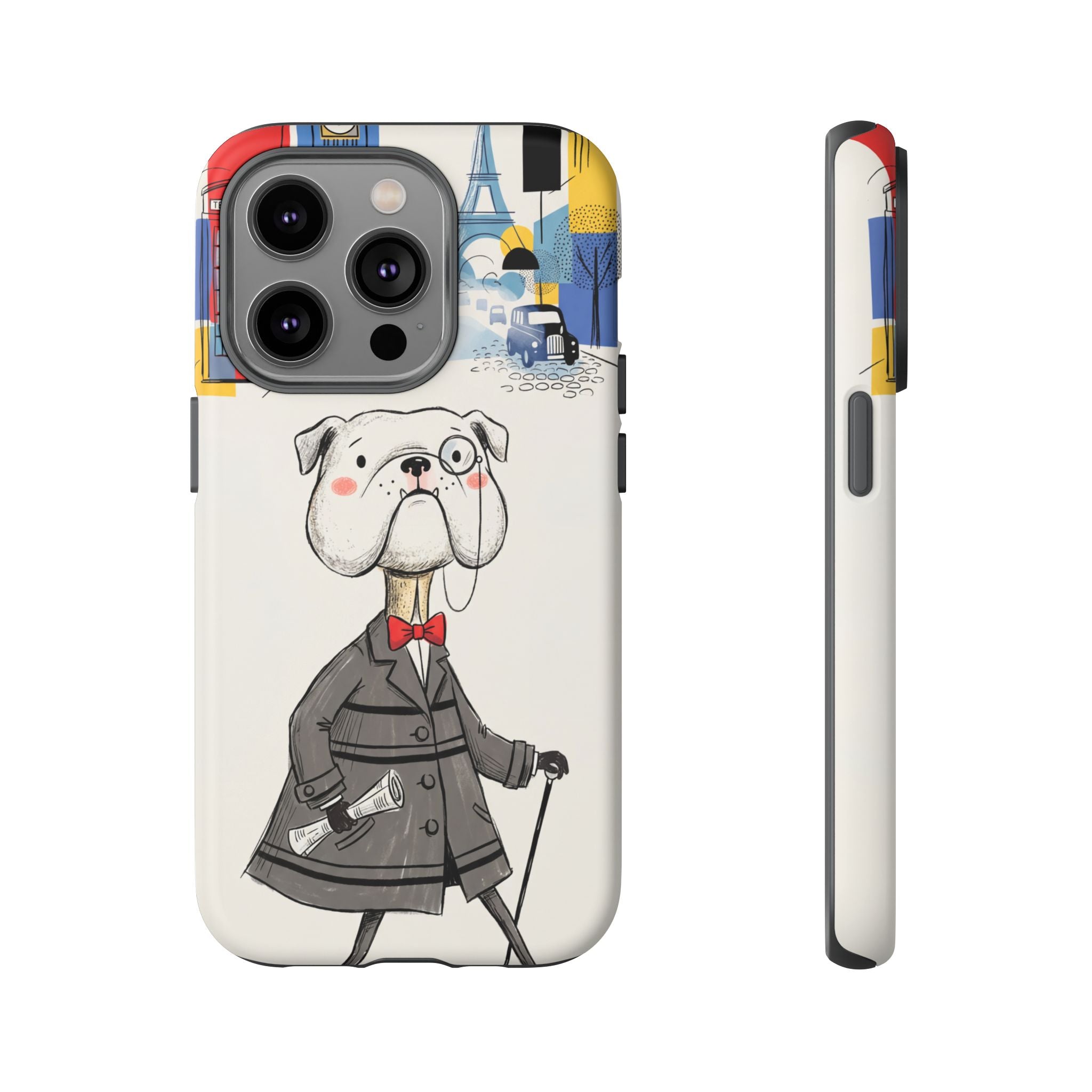 Vintage Dapper Gentleman Bulldog iPhone Case