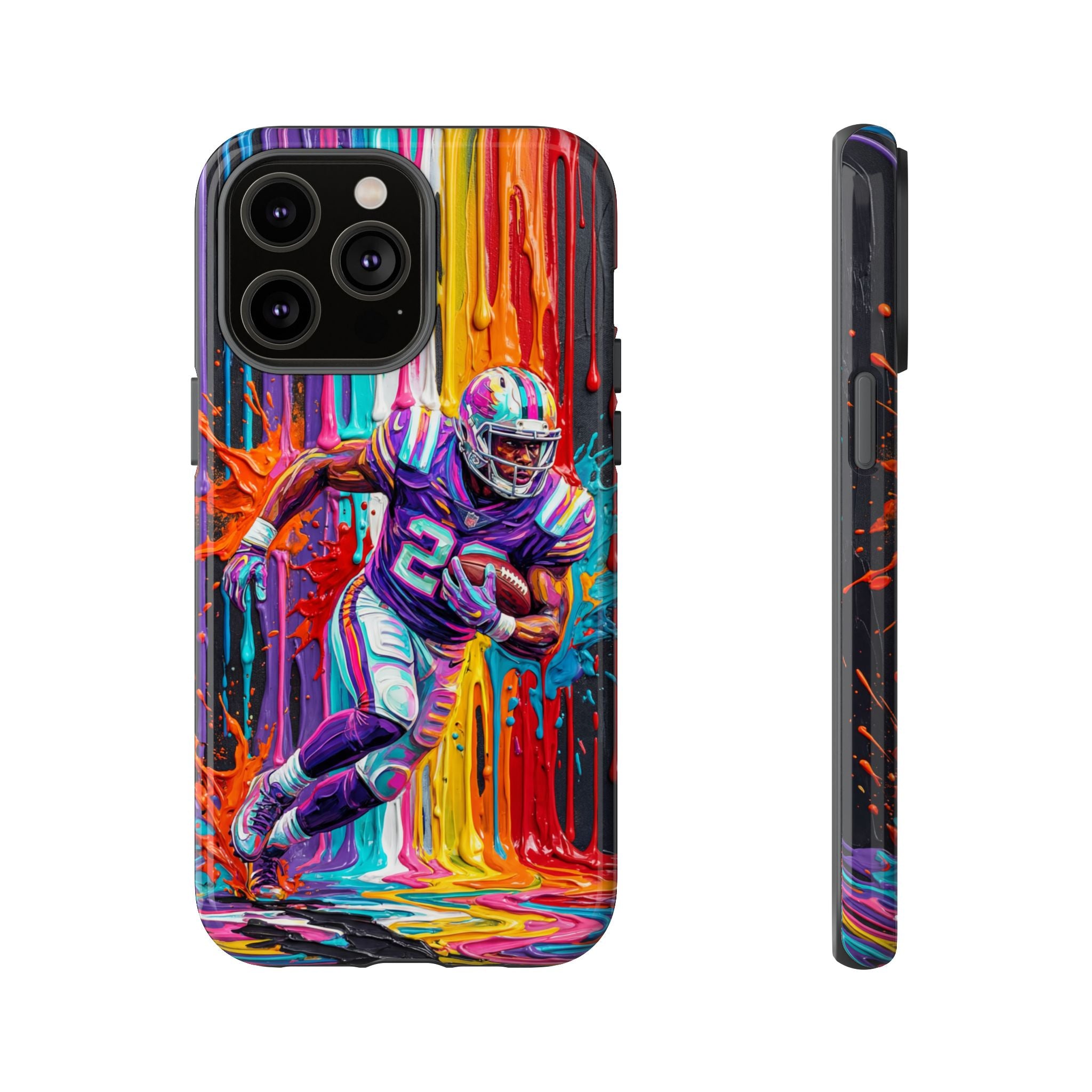 Vibrant American Football Runner iPhone Case