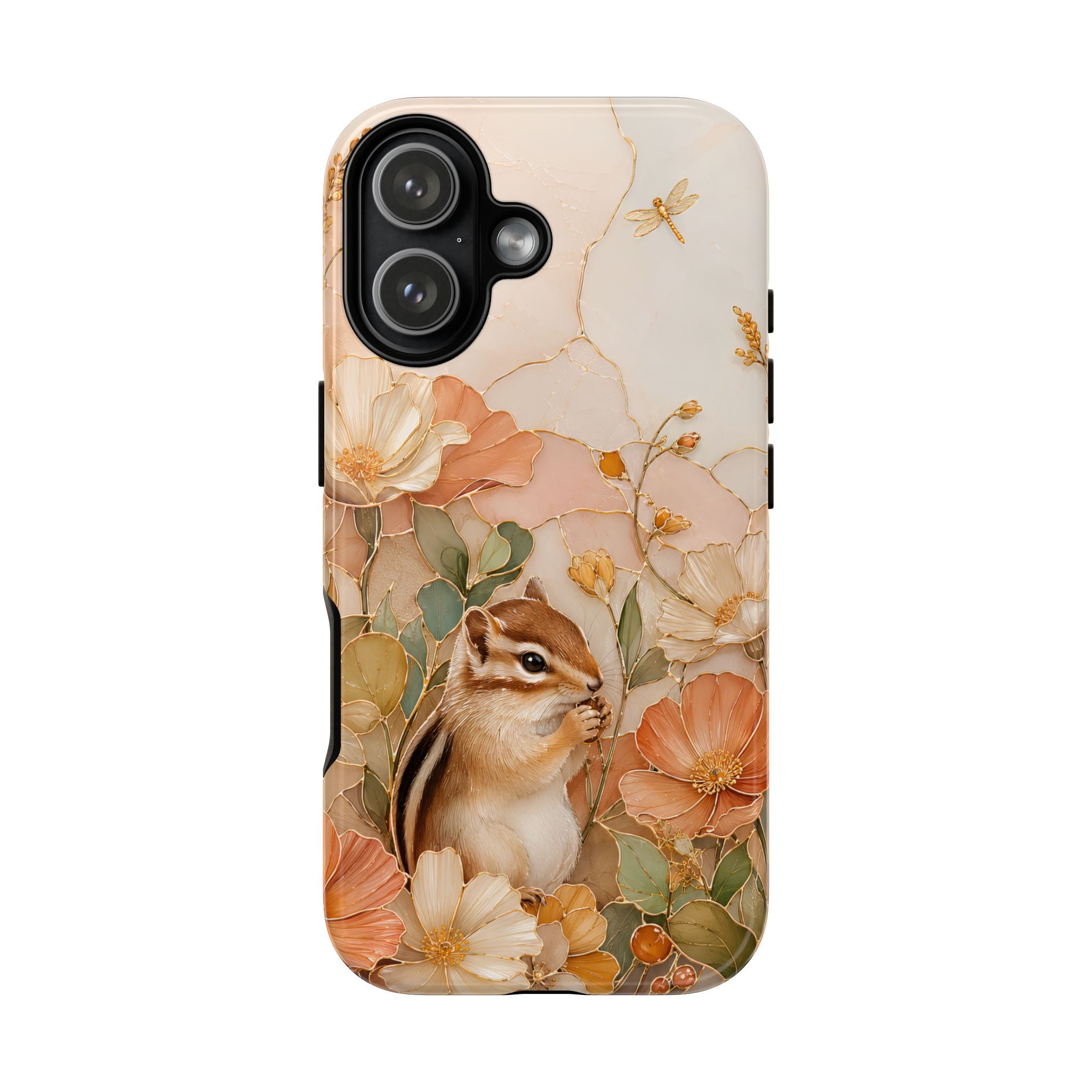 Chipmunk iPhone Case | Stained Glass Woodland Animal Case