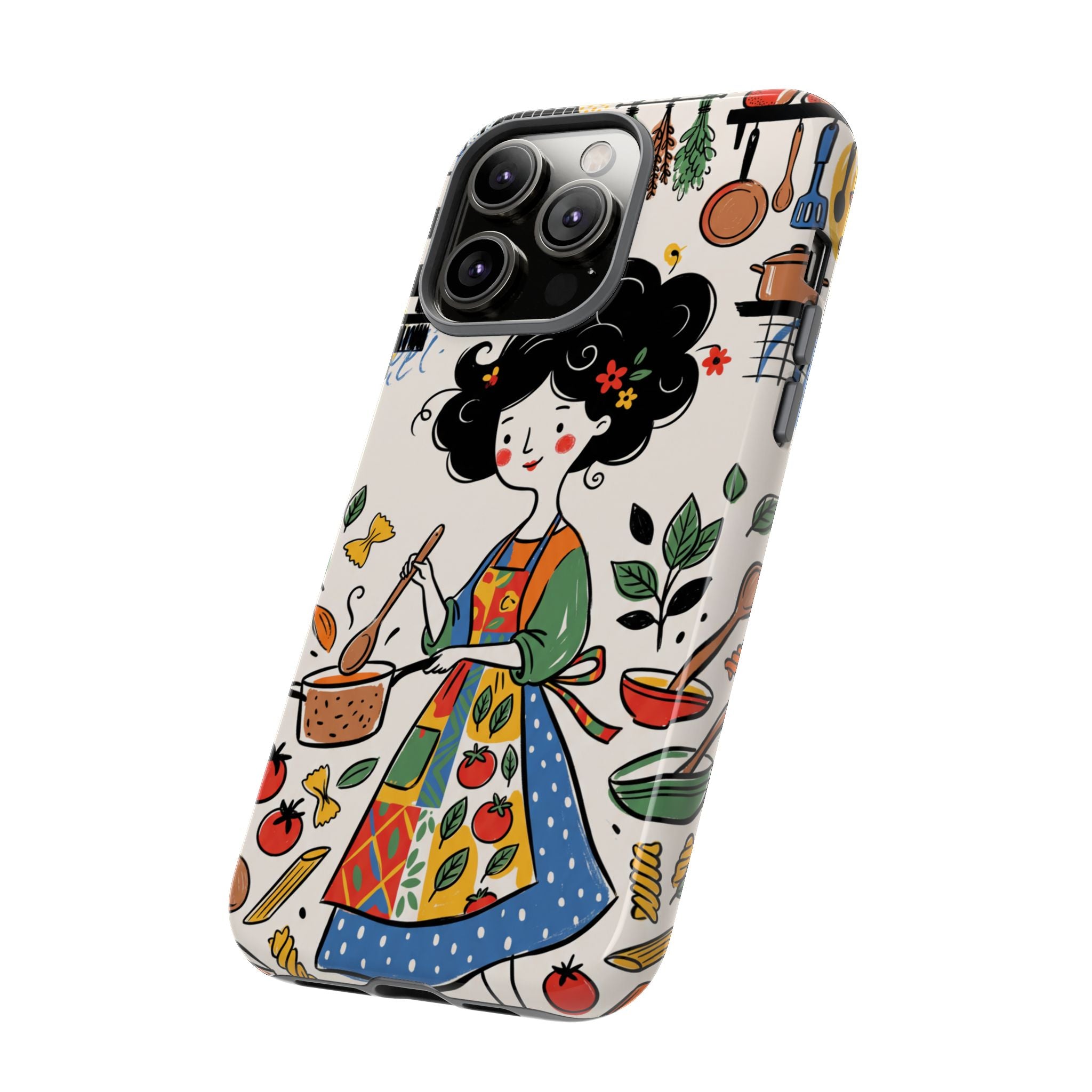Illustrazione Cucina Chef Fantasioso Cover iPhone