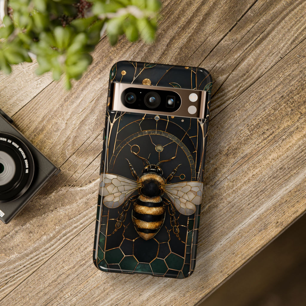 Golden Bee Google Pixel Phone Case | Vintage Bee Art Cover