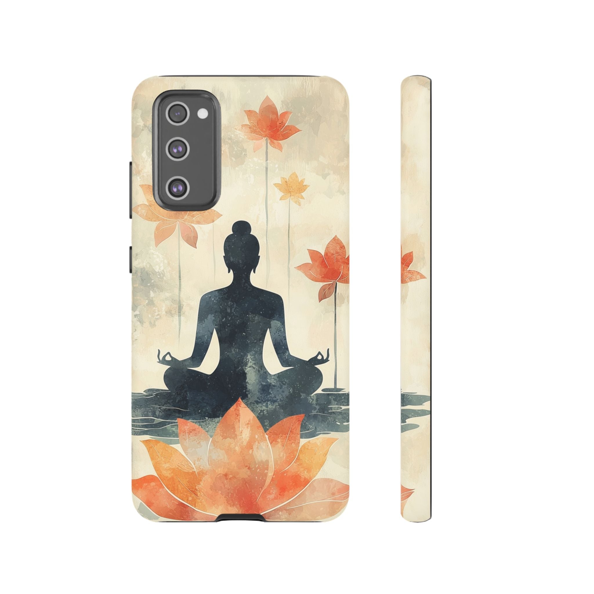 Yoga Lotus Samsung Galaxy Case | Meditative Silhouette