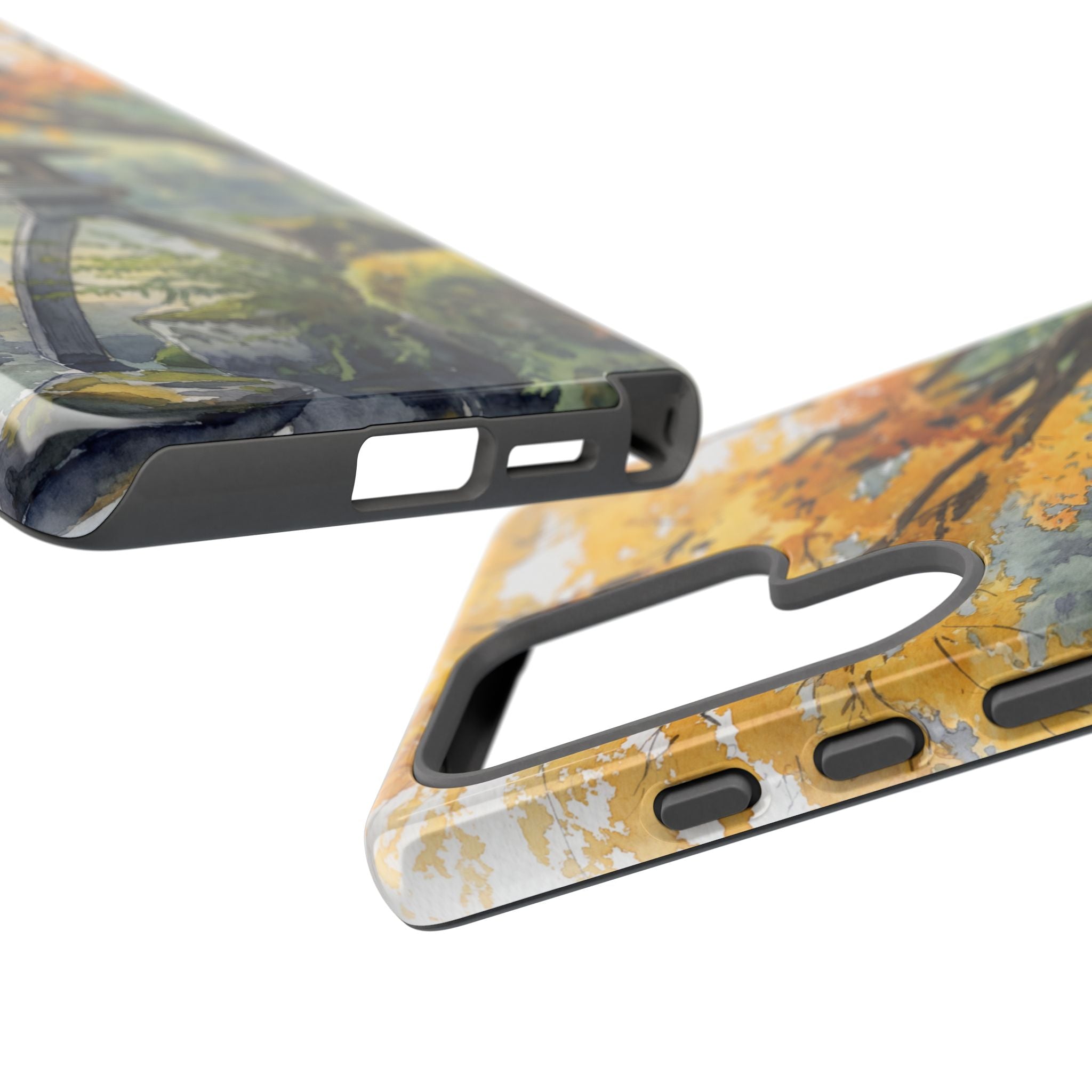 Autumn Japanese Garden Samsung Galaxy Phone Case | Scenic Lantern Fall