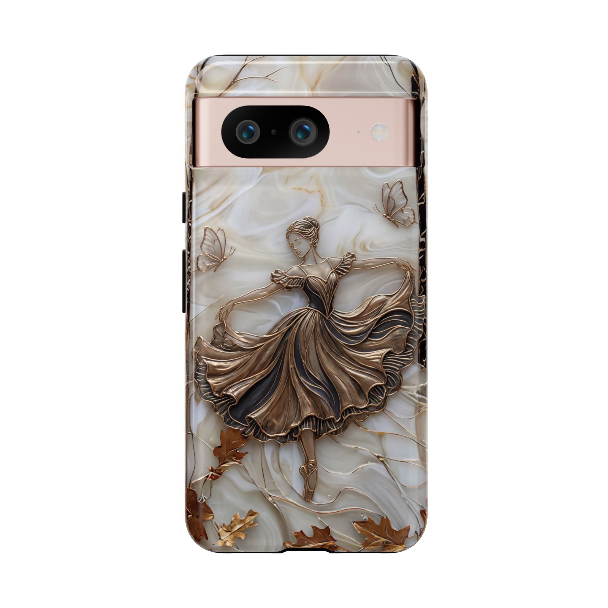 Elegant Bronze Ballerina Dance Design Google Pixel Case