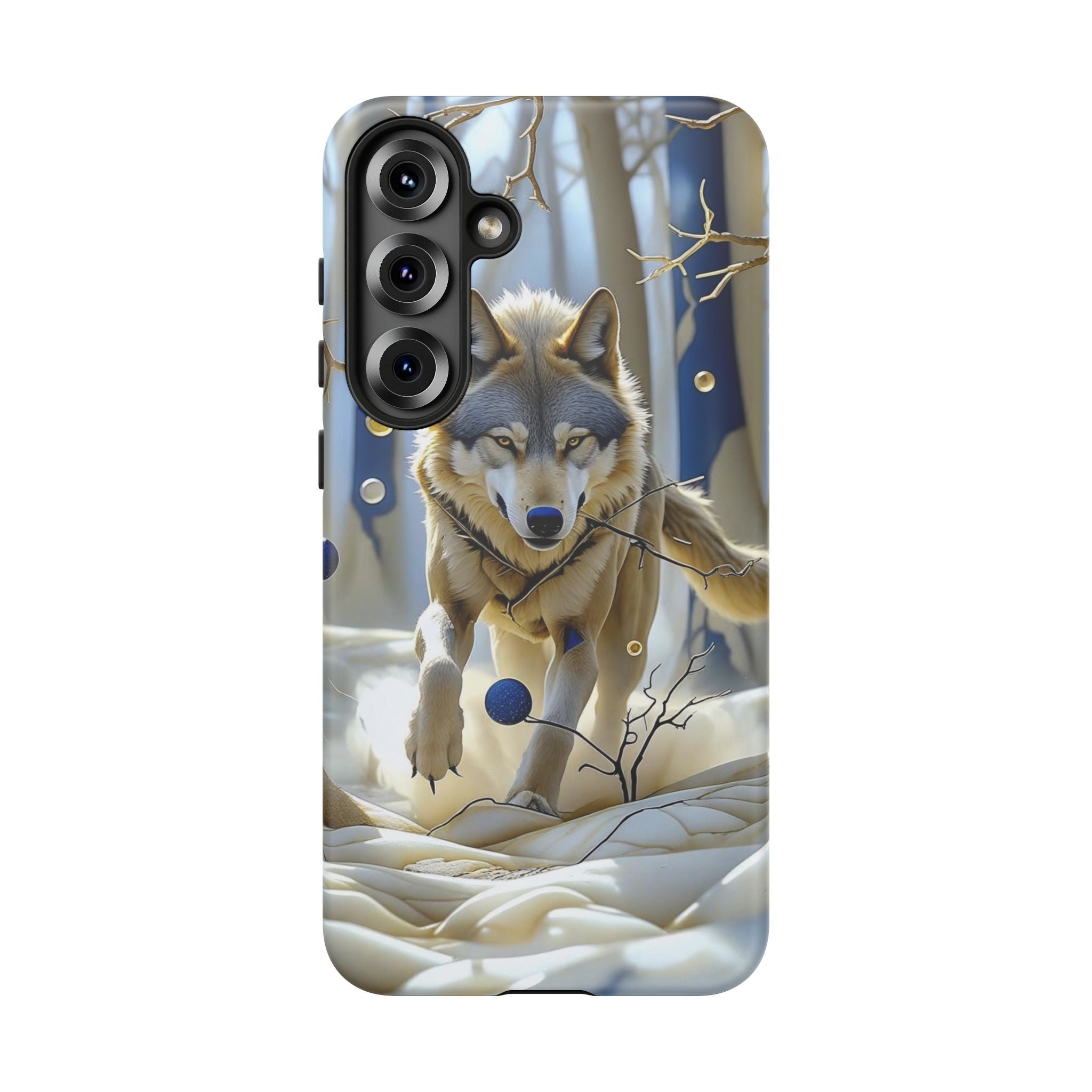 Wolf in Snow Samsung Galaxy Case — Rugged Wildlife