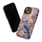 Blue Jay iPhone Case | Bird Floral iPhone Case