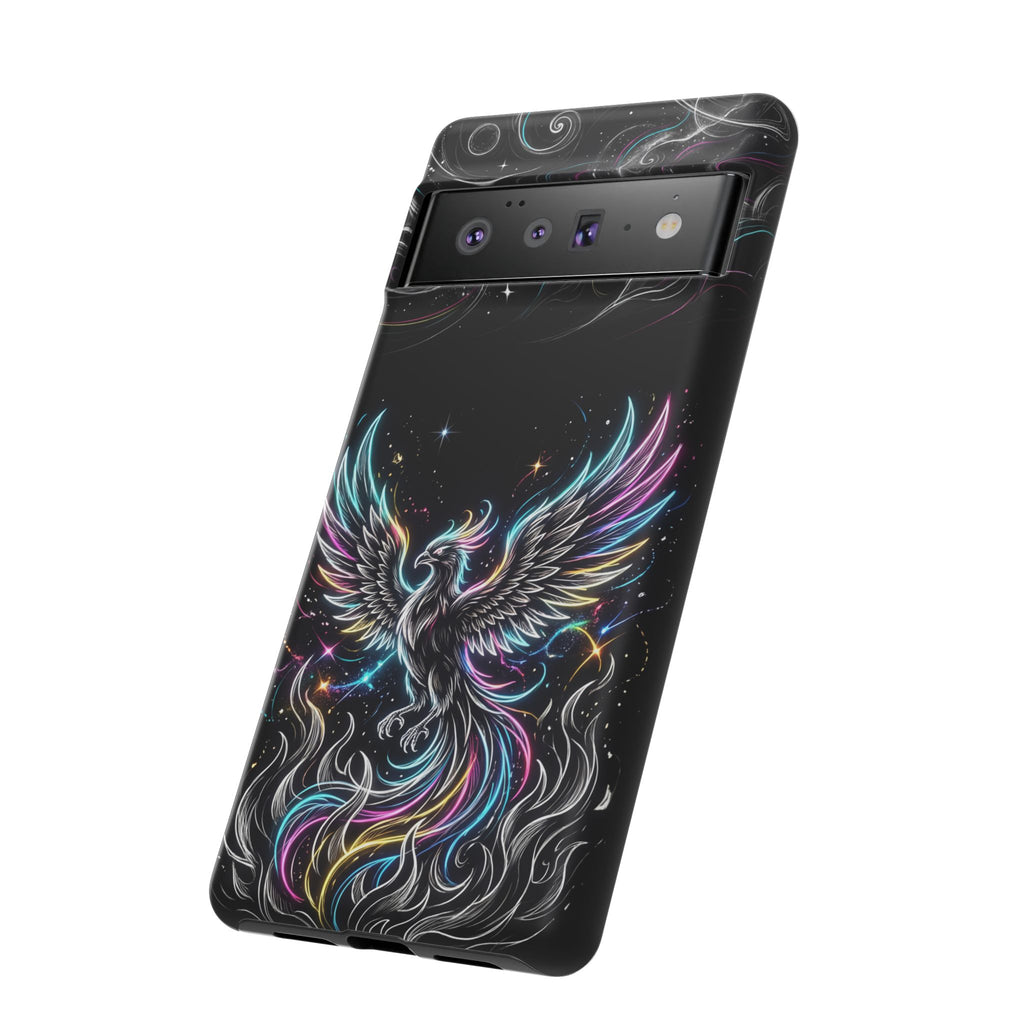 Colorful Neon Phoenix Tough Google Pixel Phone Case
