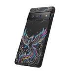 Colorful Neon Phoenix Tough Google Pixel Phone Case