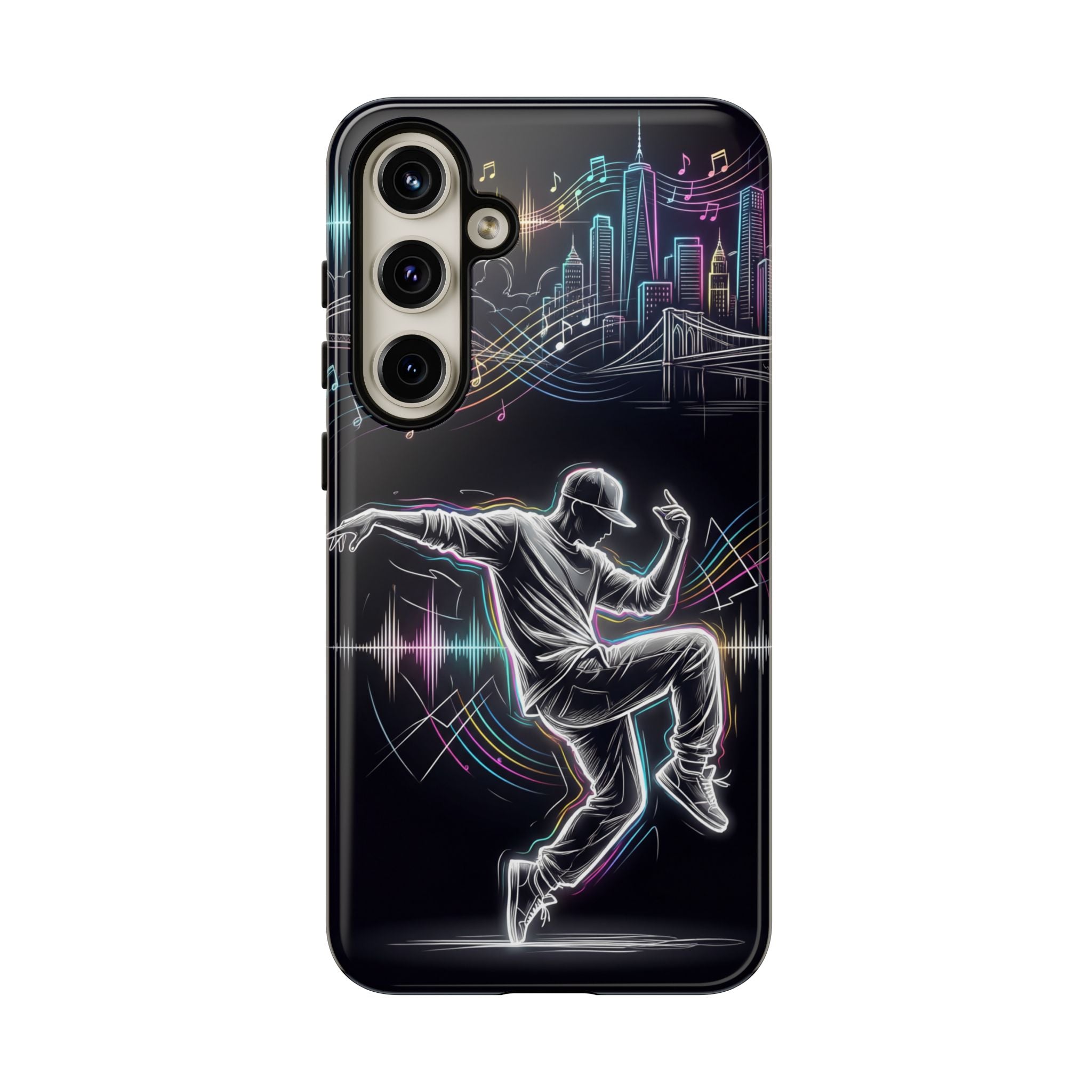 Dancer Neon Skyline Samsung Galaxy Phone Case
