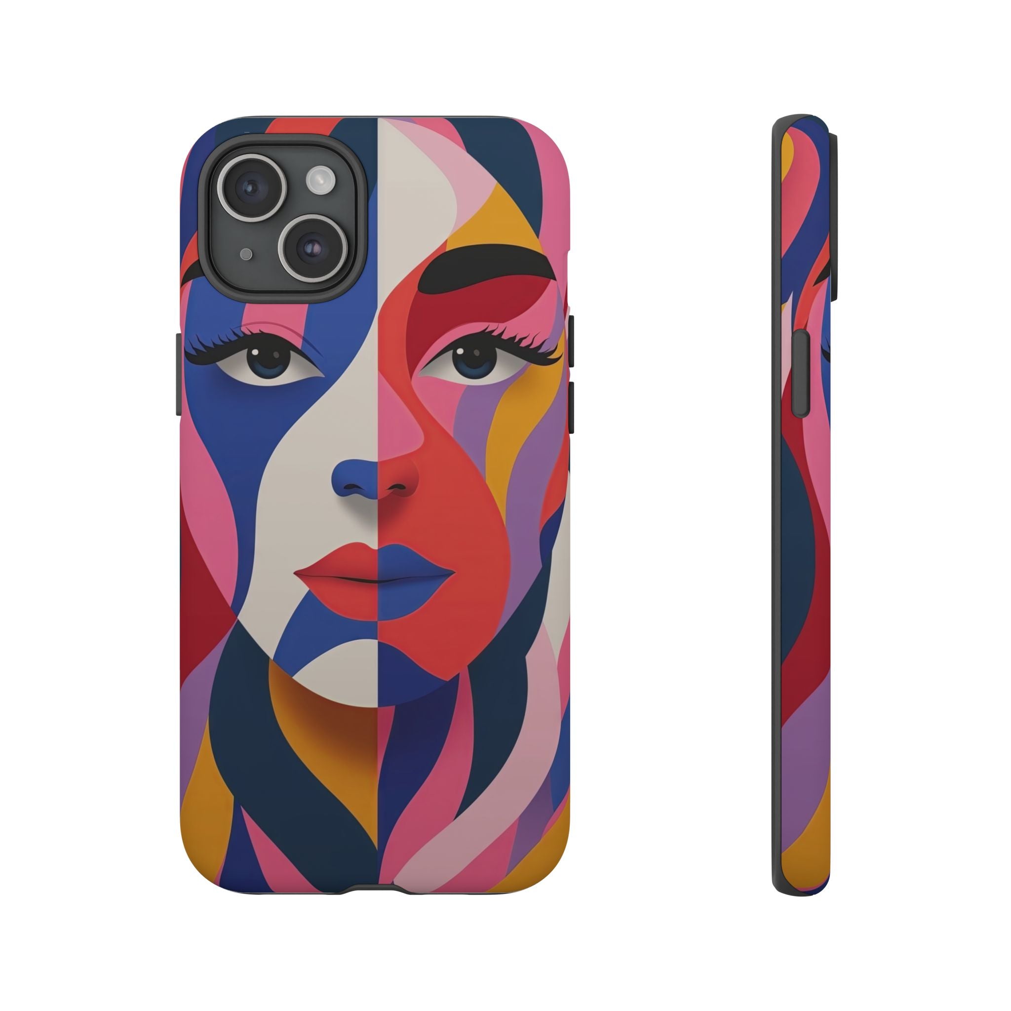 Abstract Colourful Face iPhone Case | Vibrant Pop Art