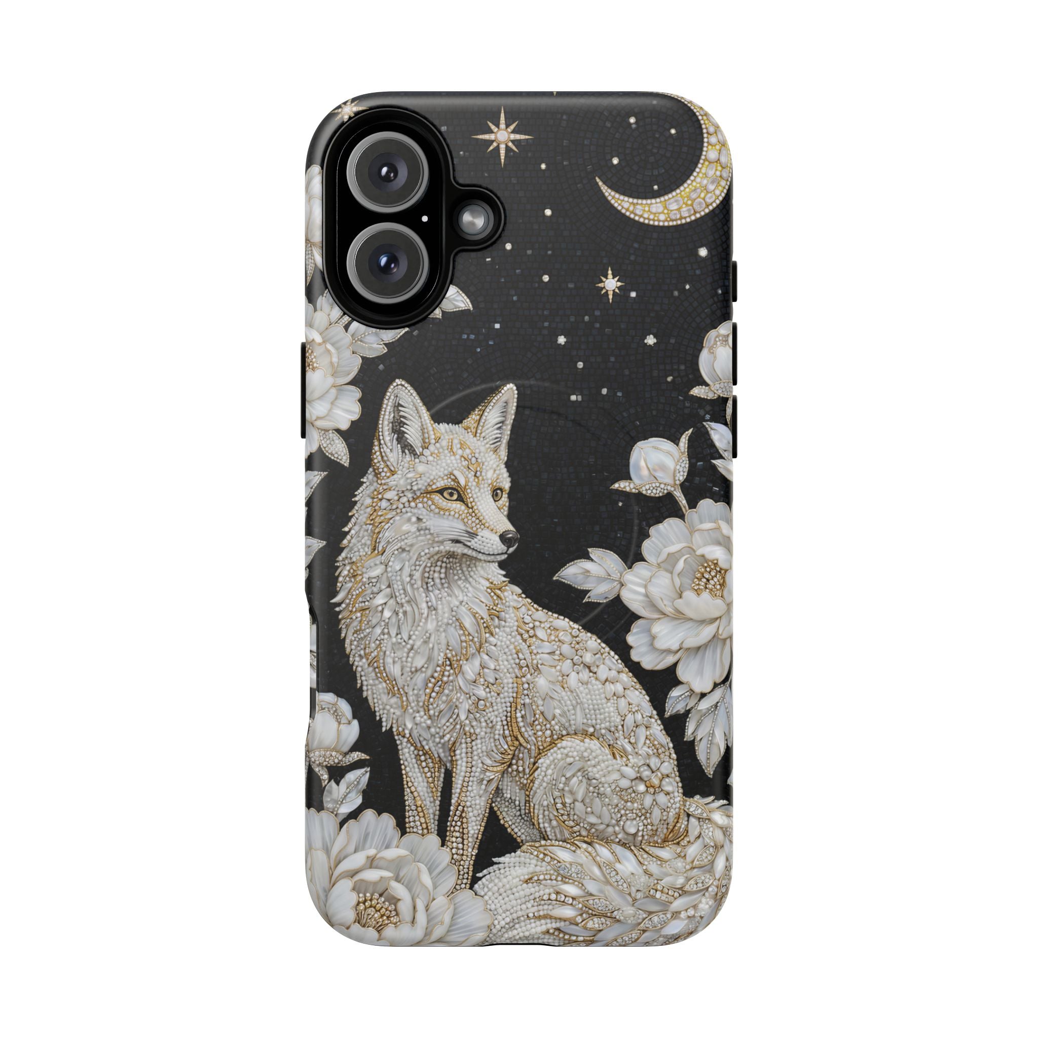 Mystic Fox Moon MagSafe iPhone Case | Celestial Floral iPhone Cover