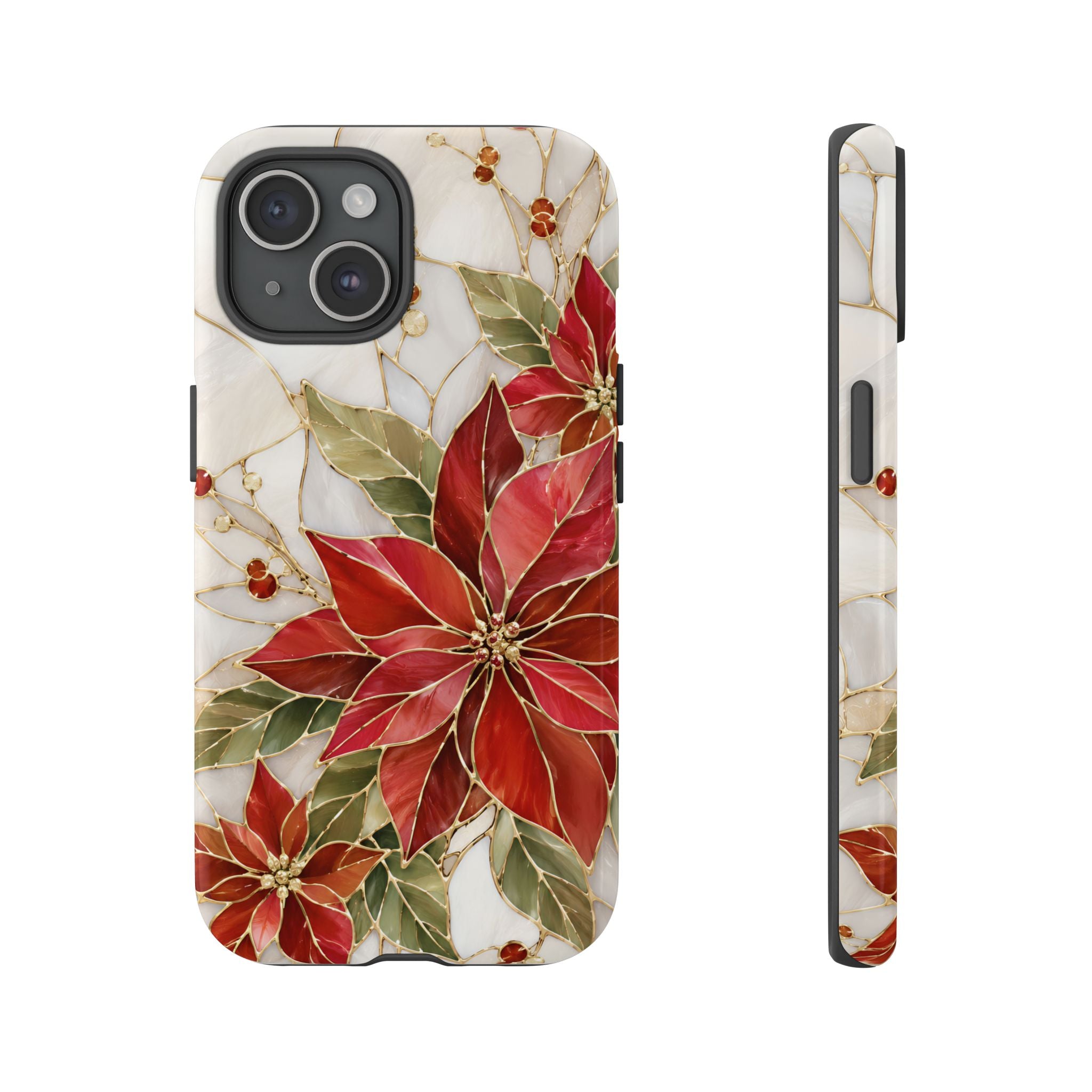 Poinsettia iPhone Case | Christmas Floral Cover