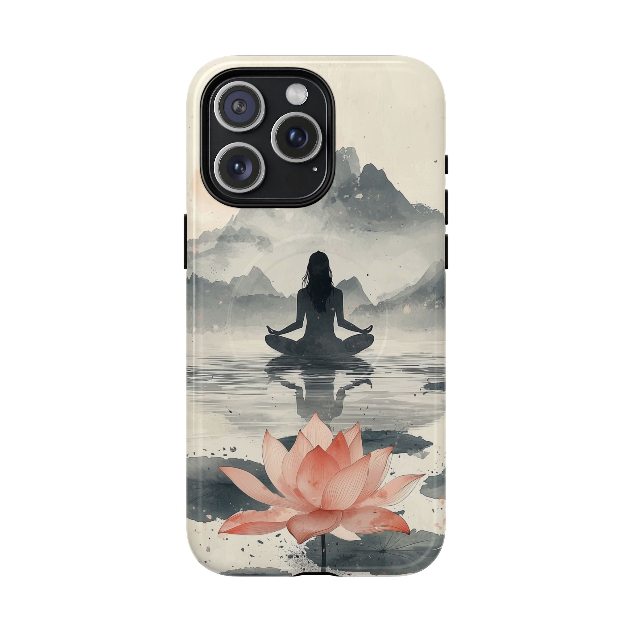 Zen Yoga Meditation Lotus MagSafe iPhone Case