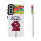 Colourful Artistic Wine Lady Samsung Galaxy Phone Case
