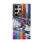 Colourful Snowboarder Art  Samsung Galaxy Phone Case