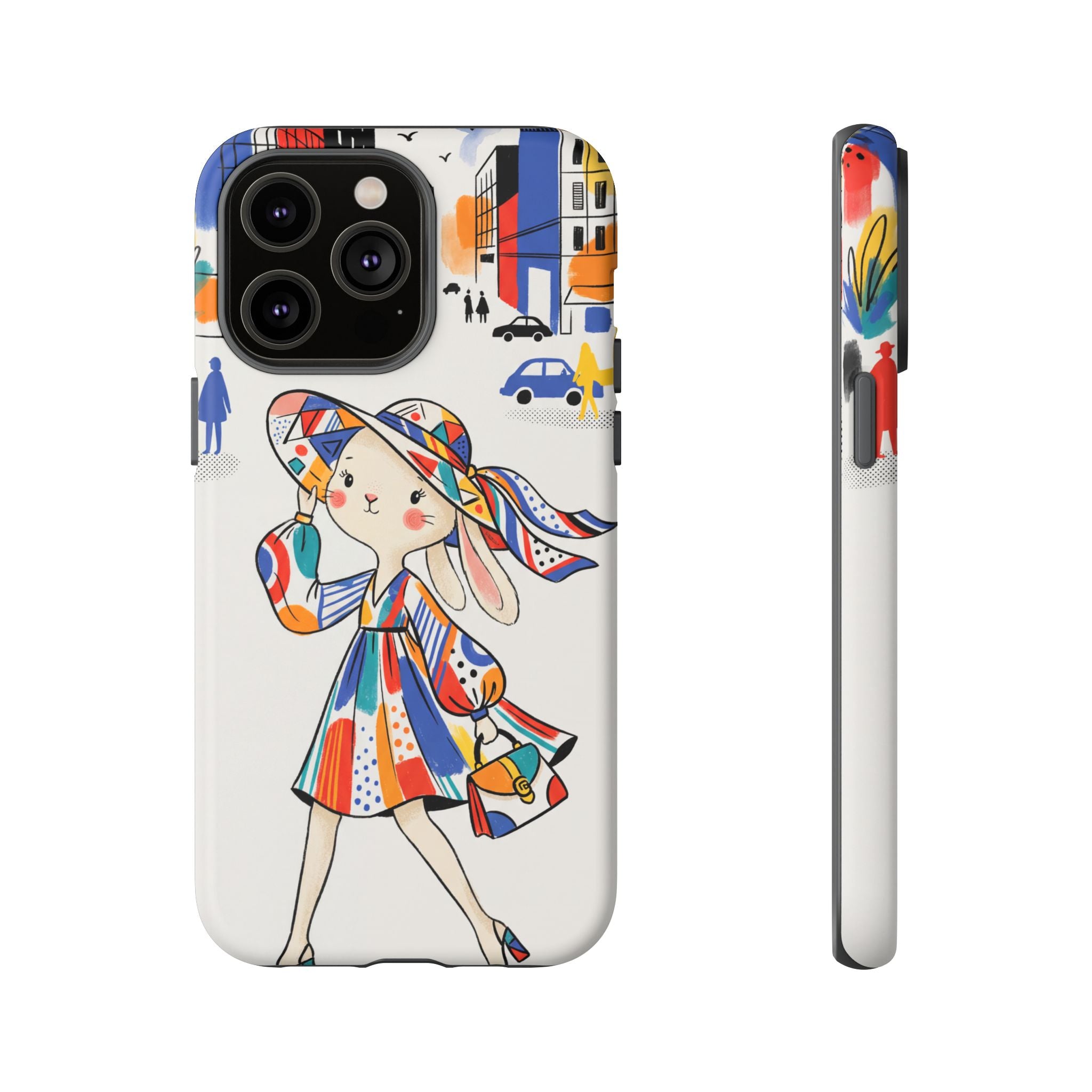 Chic Bunny City iPhone Case