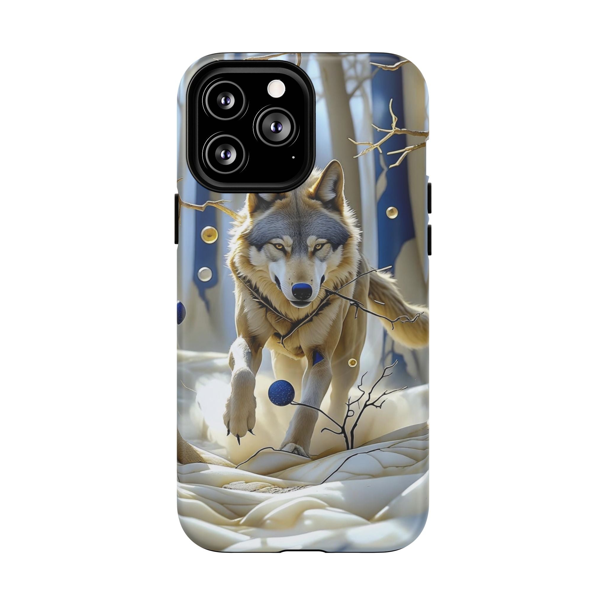 Wolf Running Tough MagSafe Protective iPhone Case