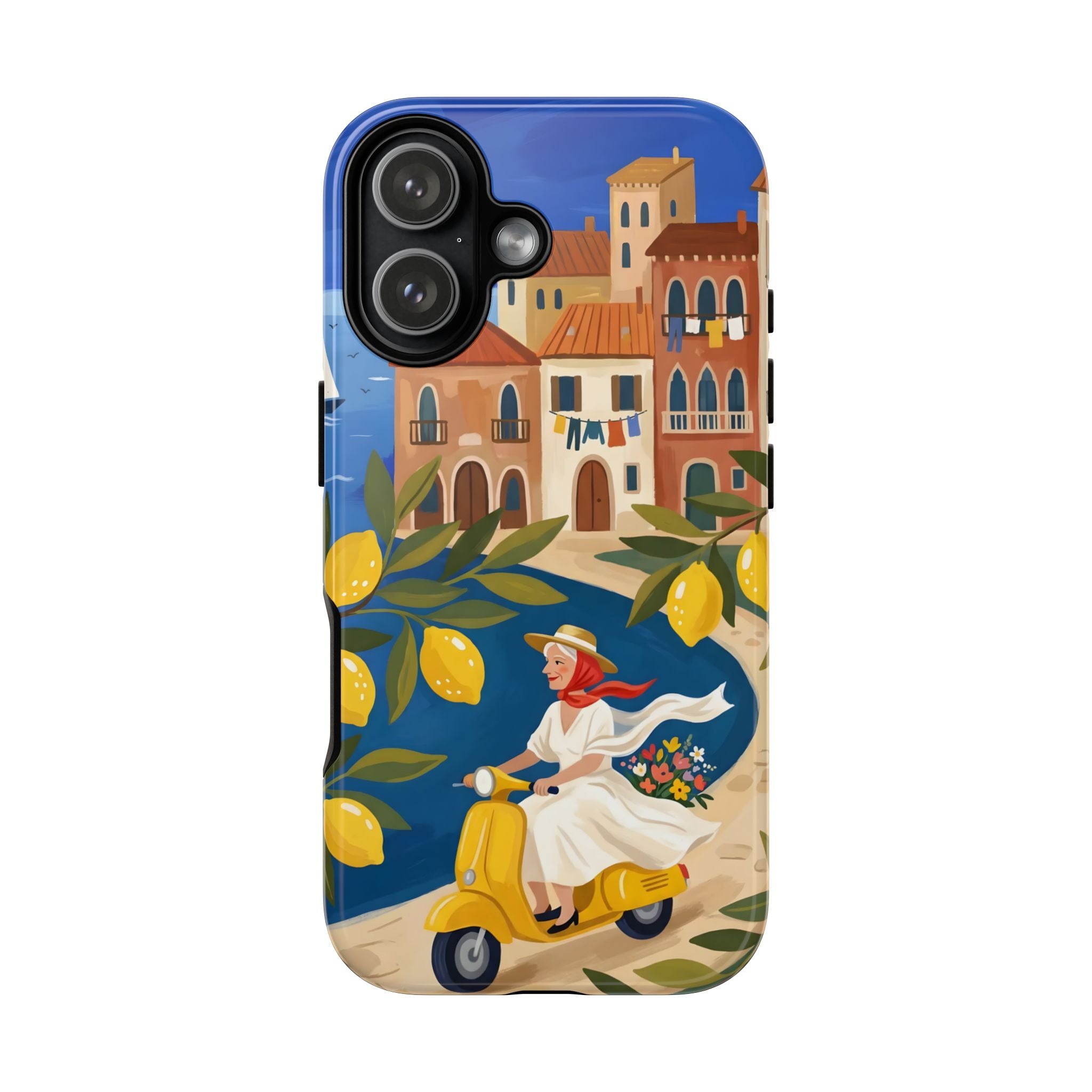 Cover per iPhone Lemon Coast Scooter | Design da Viaggio Mediterraneo Vespa
