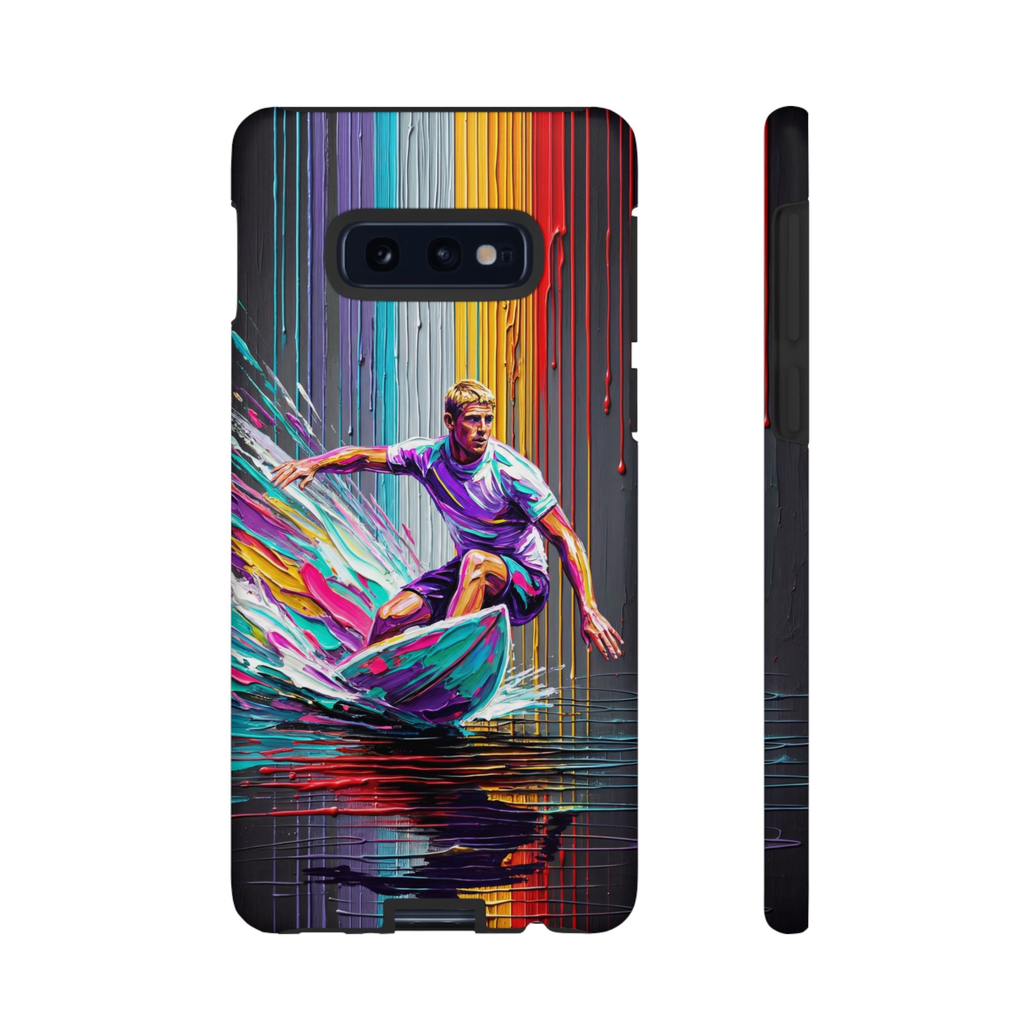 Surfing Rainbow Tough Samsung Galaxy Phone Case
