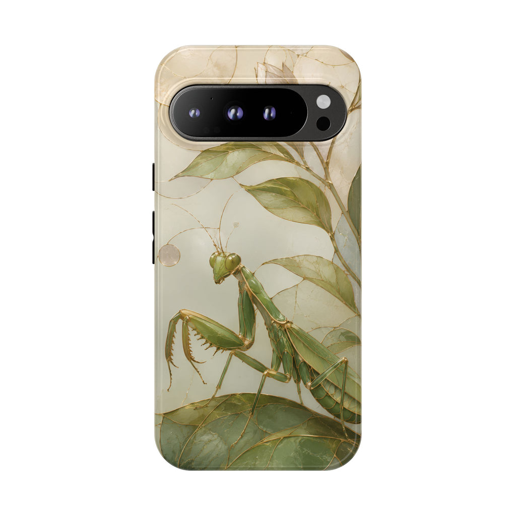 Praying Mantis Google Pixel Phone Case | Stained Glass Insect Phone Case