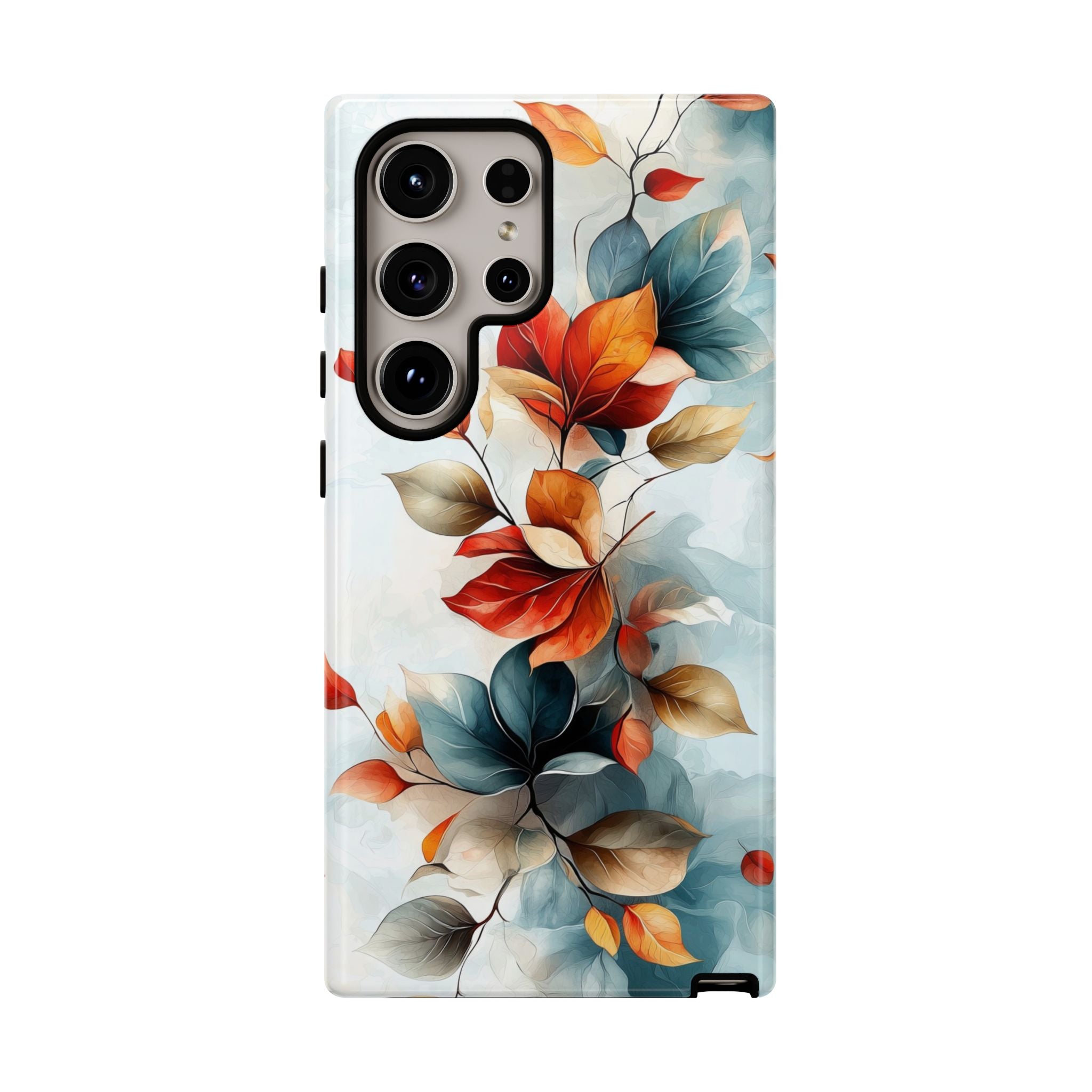 Floral Autumn Leaves Watercolour Tough Samsung Galaxy Case
