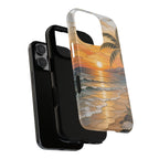 Beach Sunset iPhone Case | Coastal Ocean Art Cover