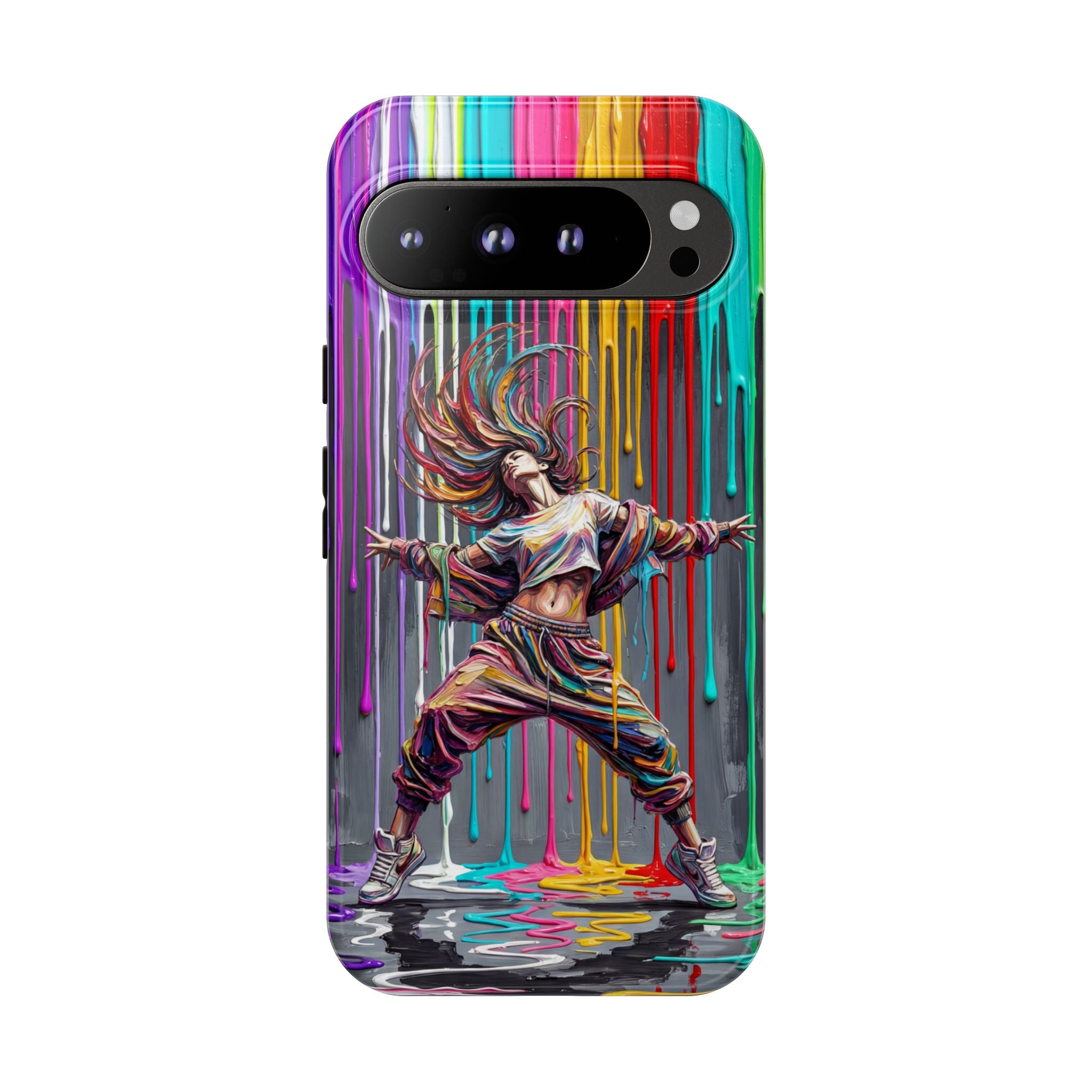 Google Pixel Phone Case | Colorful Street Dance Drip Design