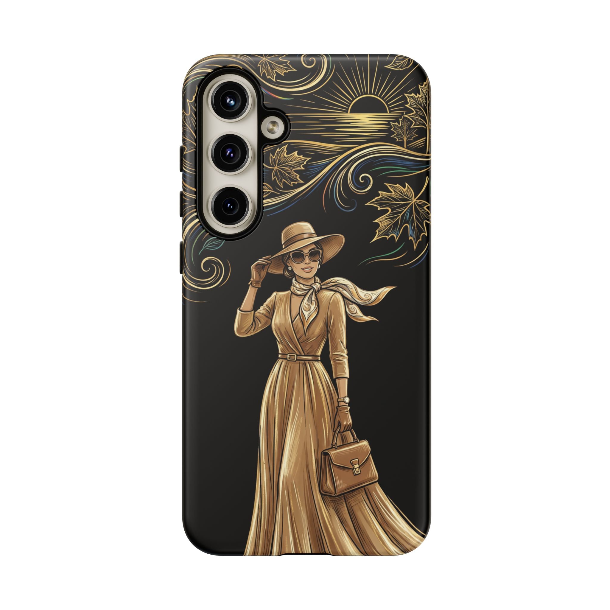 Vintage Autumn Lady Samsung Galaxy Phone Case