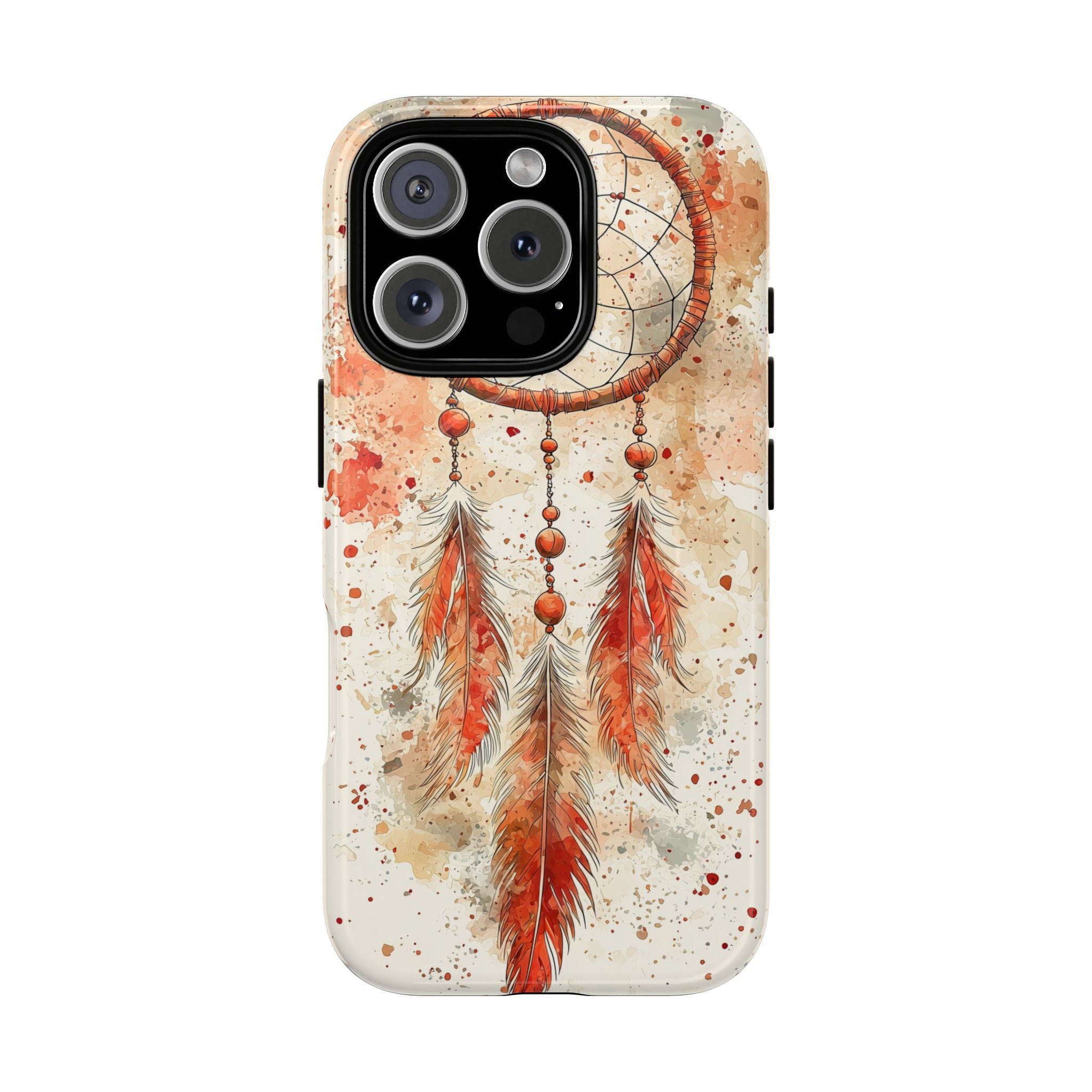 Custodia rigida MagSafe per iPhone Dreamcatcher | Piuma acquerello