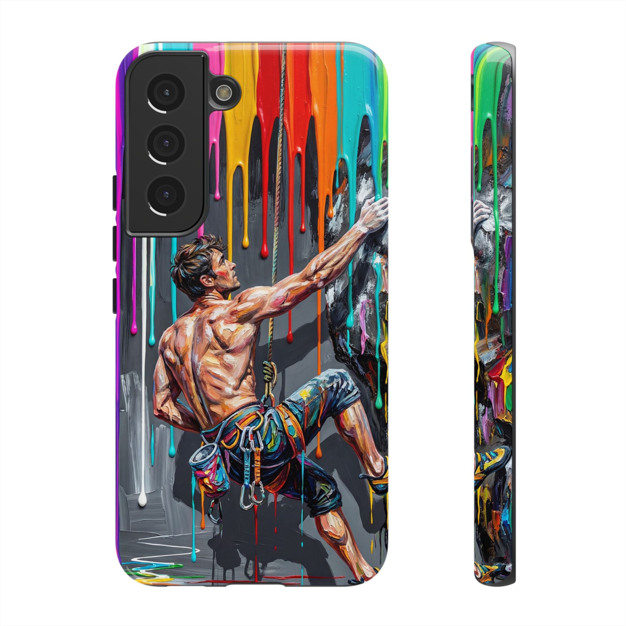 Colourful Rock Climber Art Protective Samsung Galaxy Phone Case