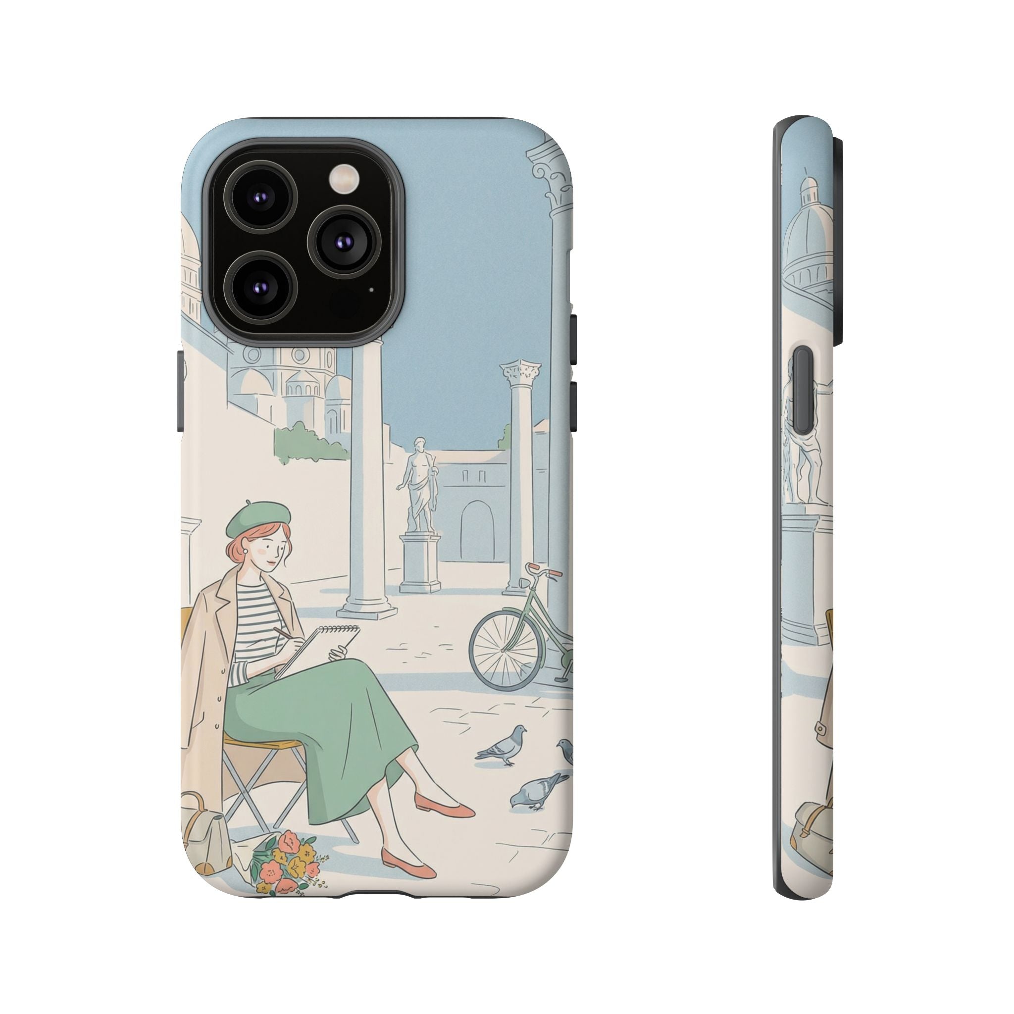 Florence Art Aesthetic iPhone Case | Renaissance Italy Travel Illustration