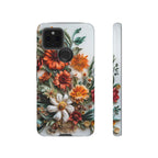 Floral Quilling Tough Google Pixel Case — Orange Daisy
