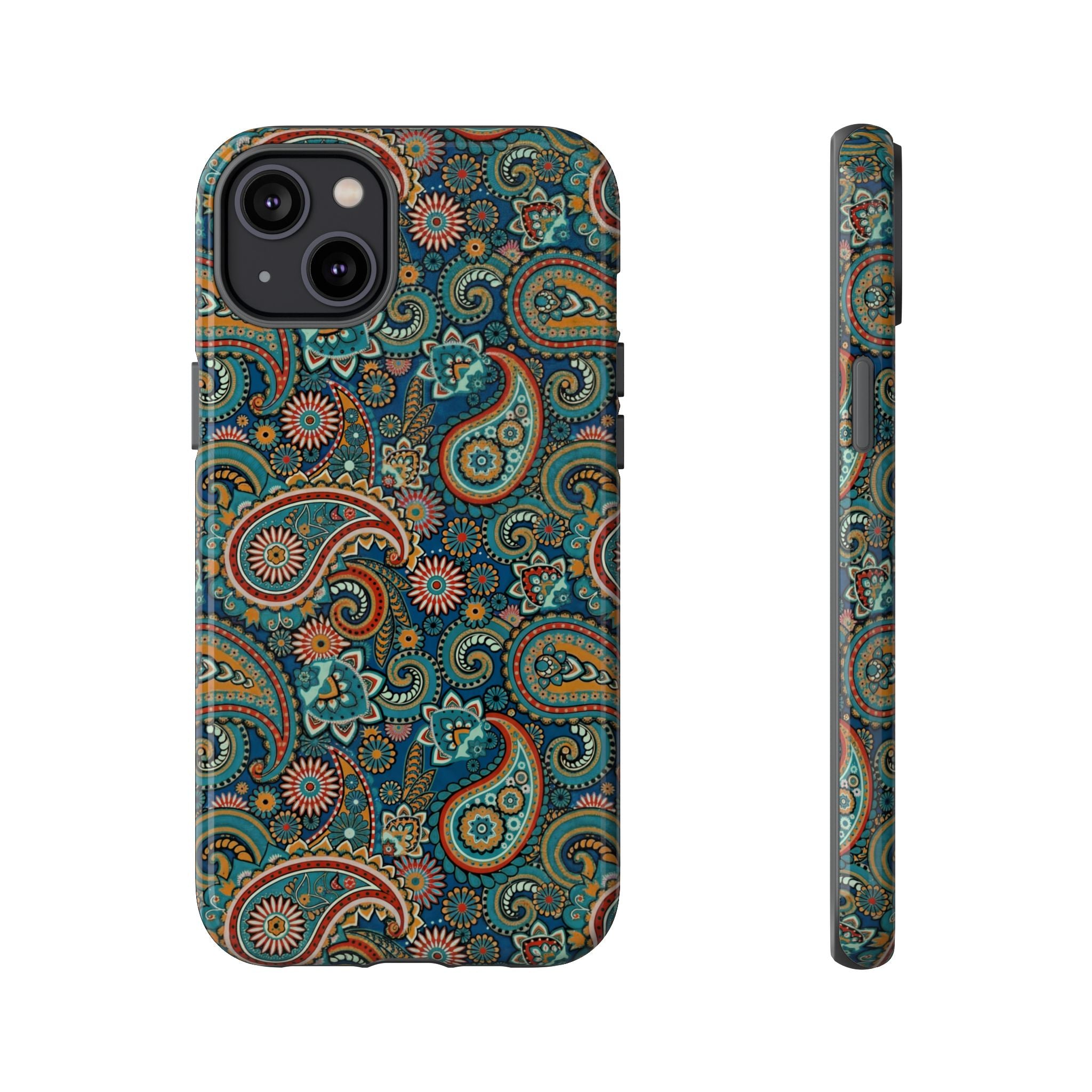 Batik Vibrant Paisley Protective Tough iPhone Case