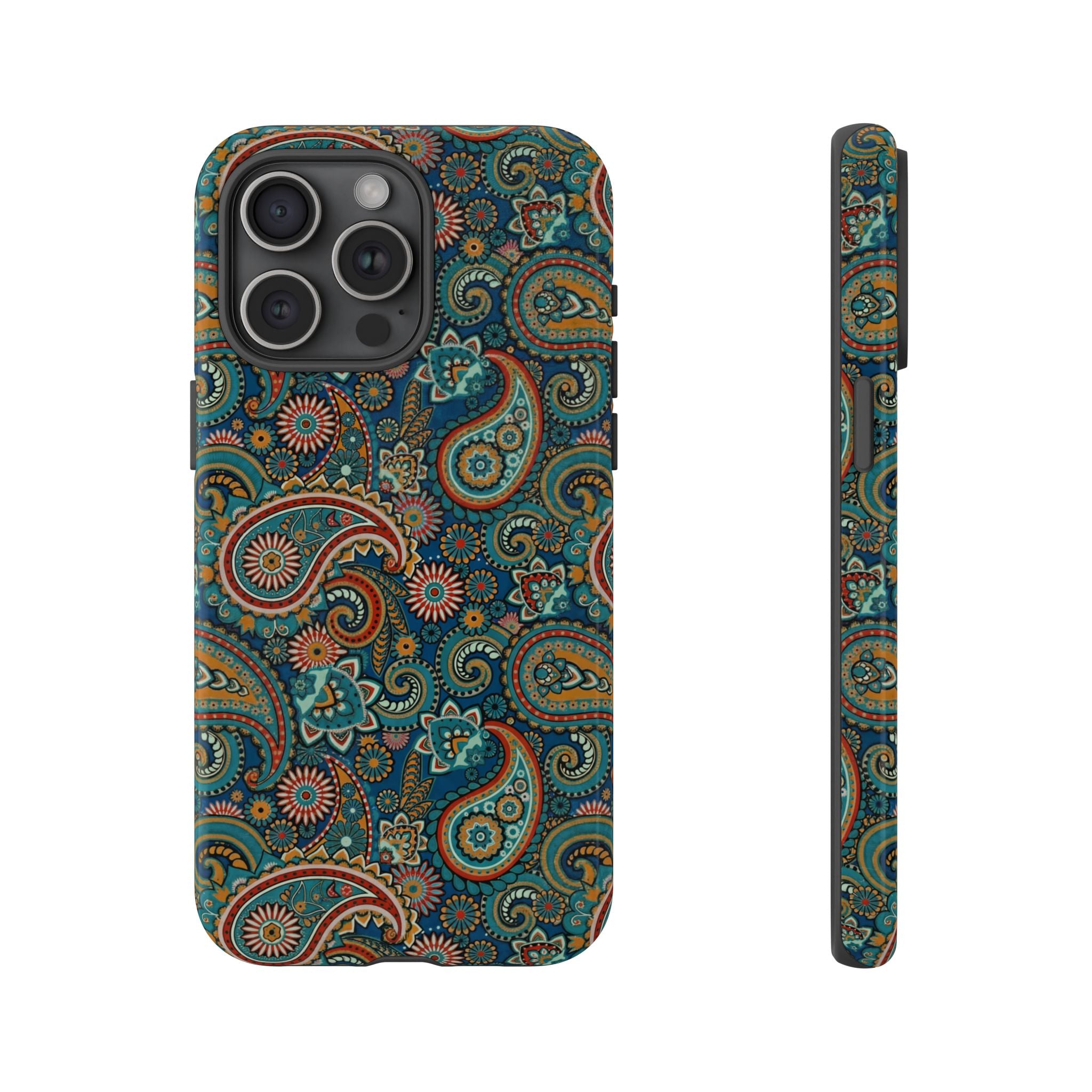 Batik Vibrant Paisley Protective Tough iPhone Case