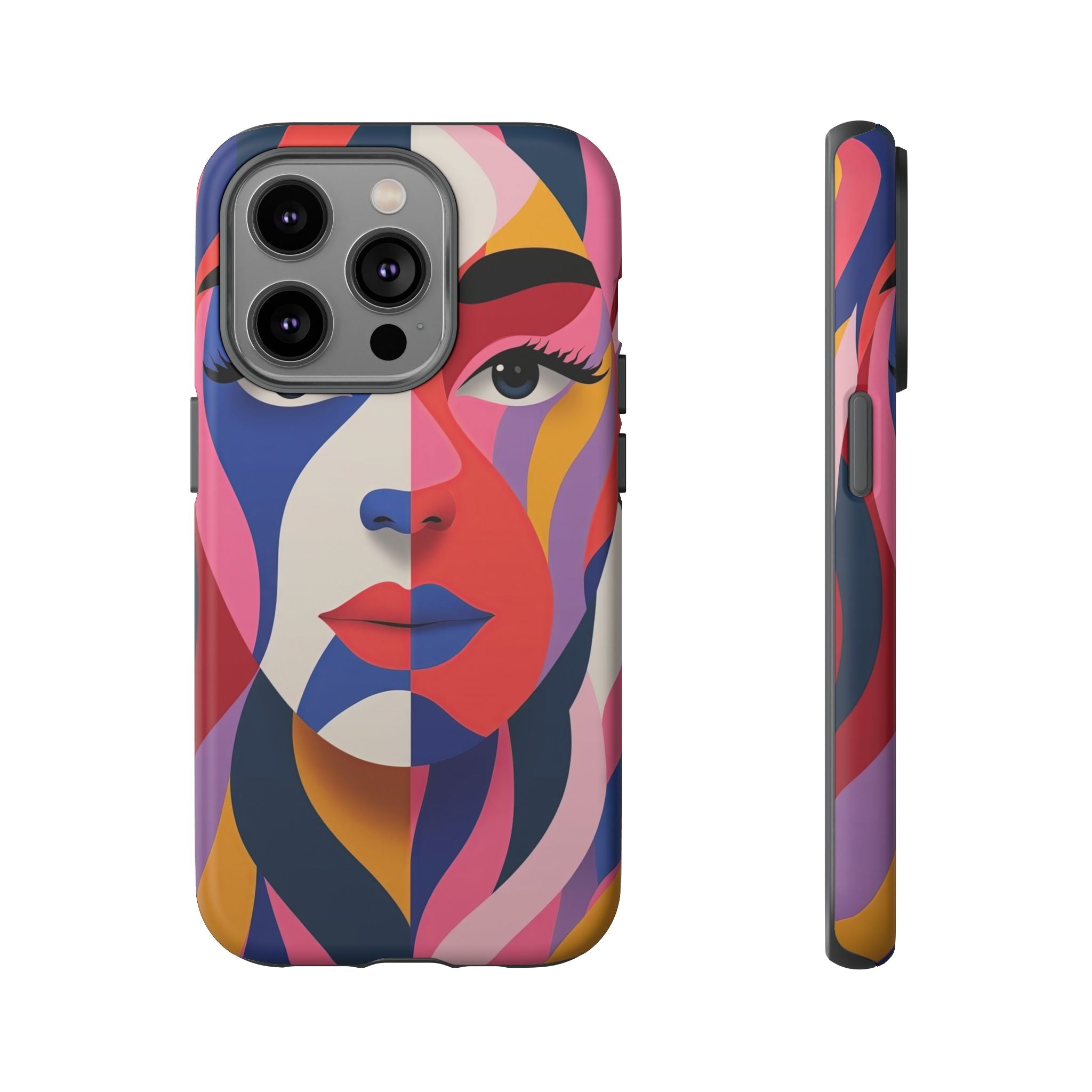 Abstract Colourful Face iPhone Case | Vibrant Pop Art