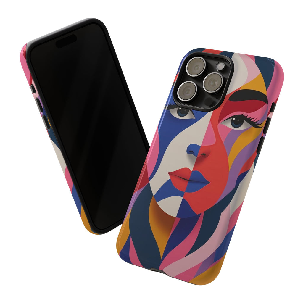 Abstract Colourful Face iPhone Case | Vibrant Pop Art