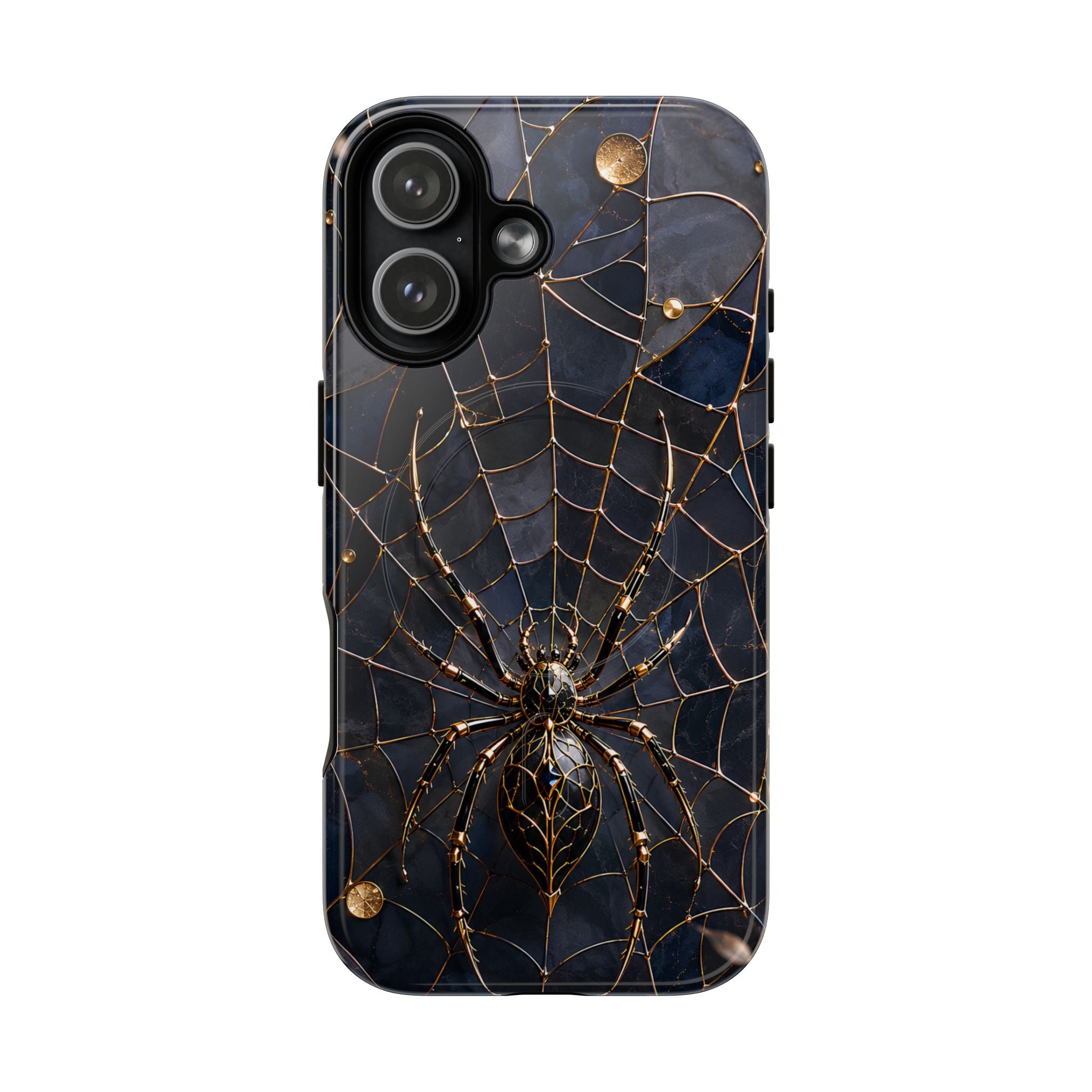 Golden Spider Web Tough MagSafe Case