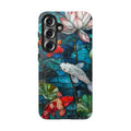 Koi Pond Tough Samsung Galaxy Case — Stained Glass Lotus & Koi Design
