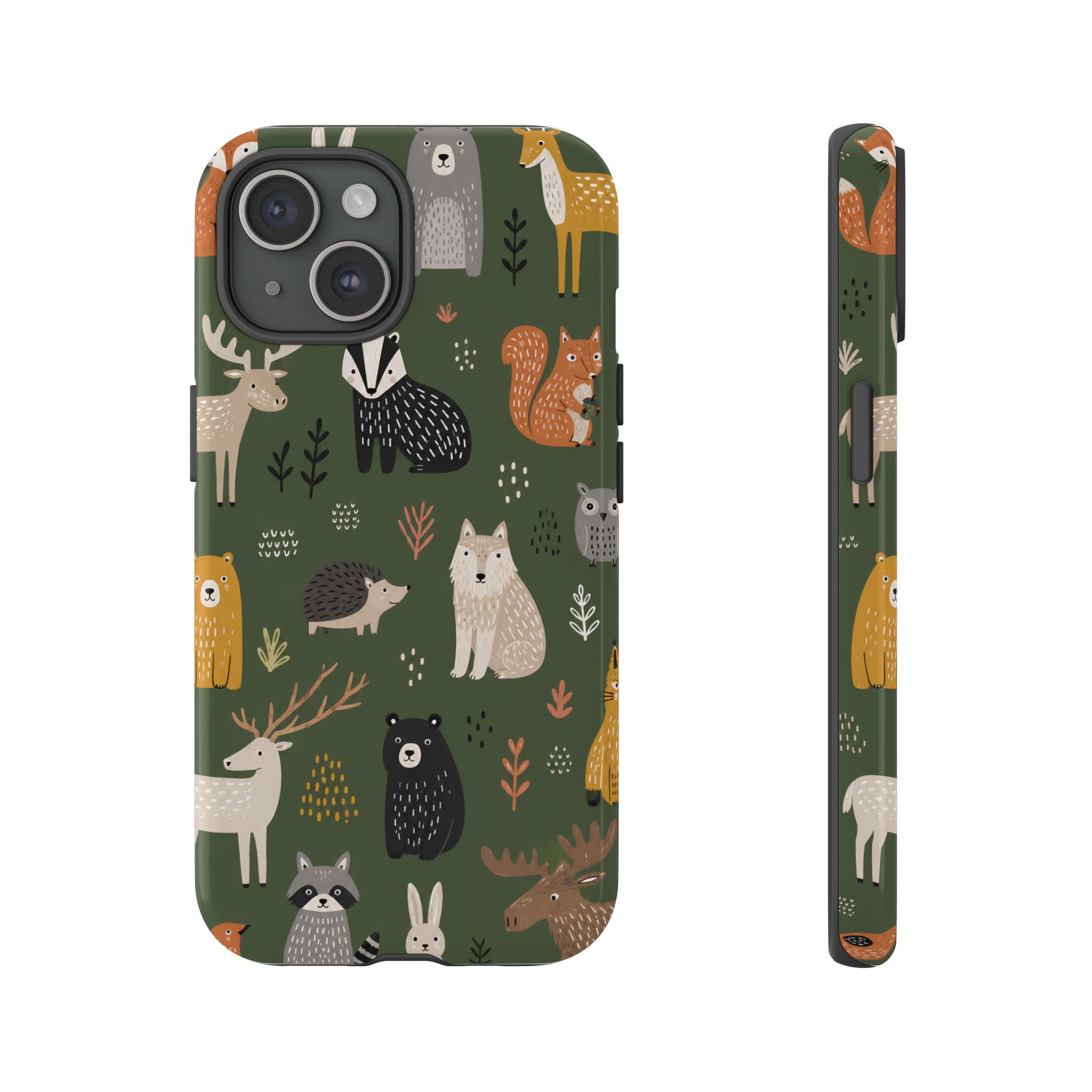Woodland Animals iPhone Case | Forest Creature Art Cover