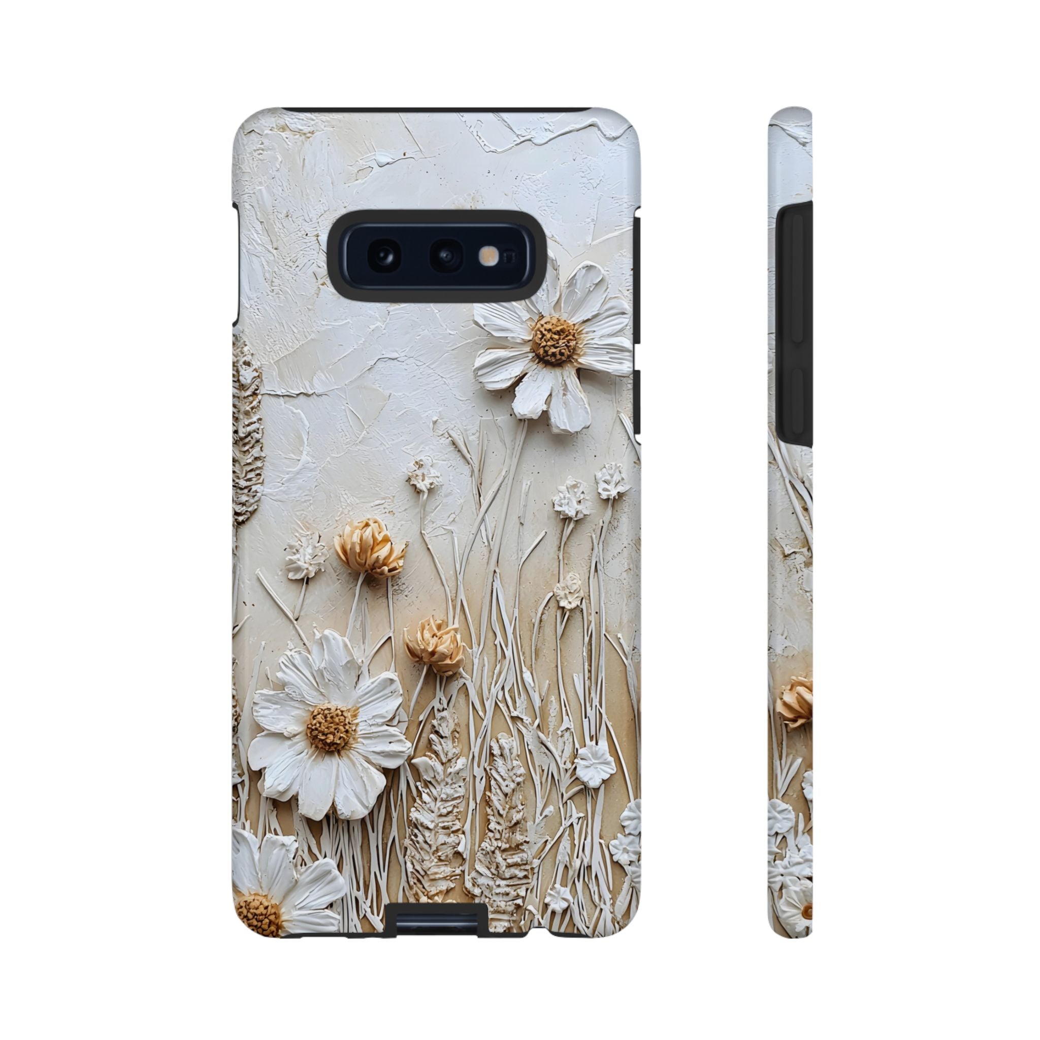 Textured Daisy Art Floral Relief Samsung Galaxy Case