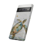Sea Turtle Google Pixel Phone Case | Stained Glass Turtle Phone Case