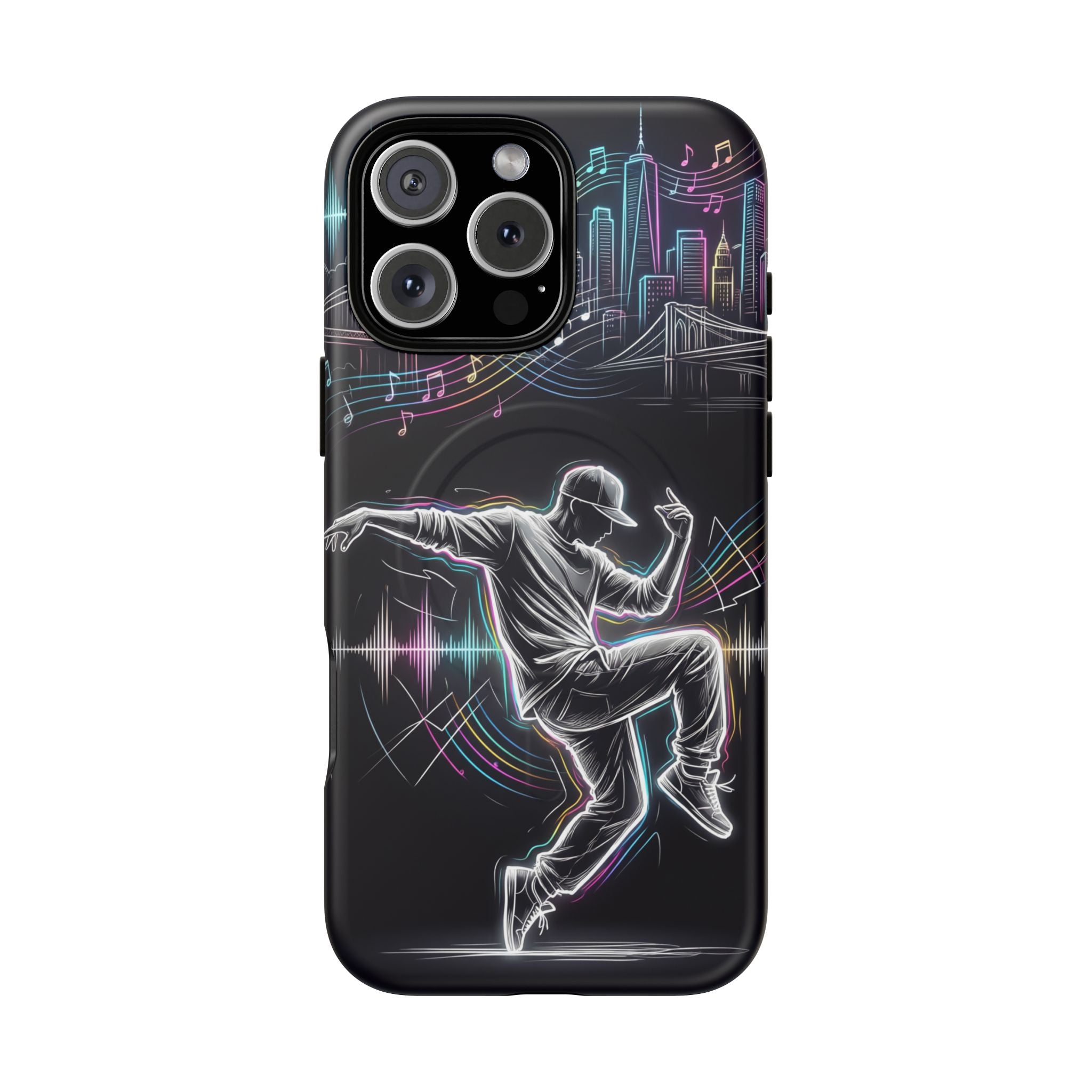 Dancer Neon Skyline MagSafe iPhone Case