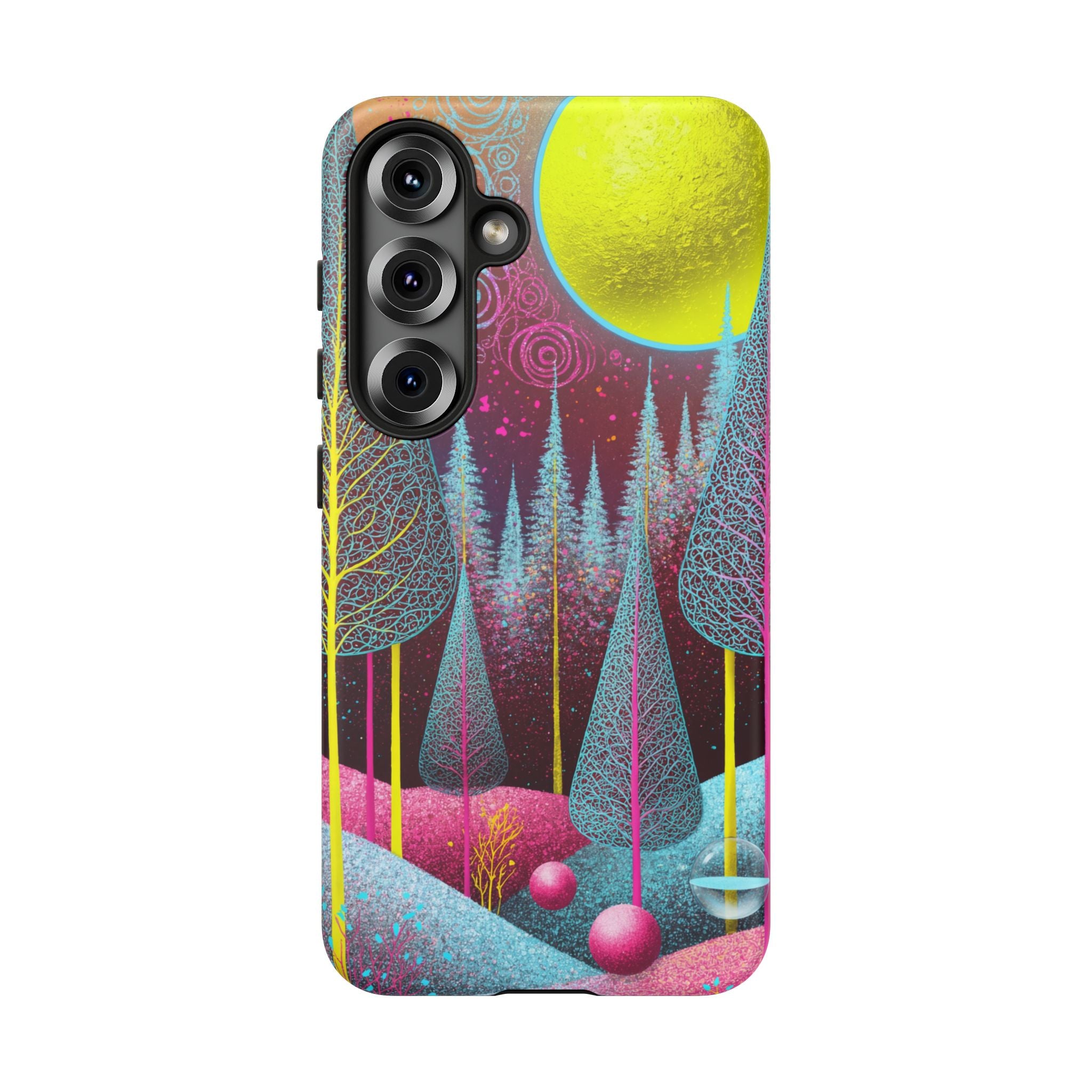 Neon Dreamscape Forest Samsung Galaxy Case