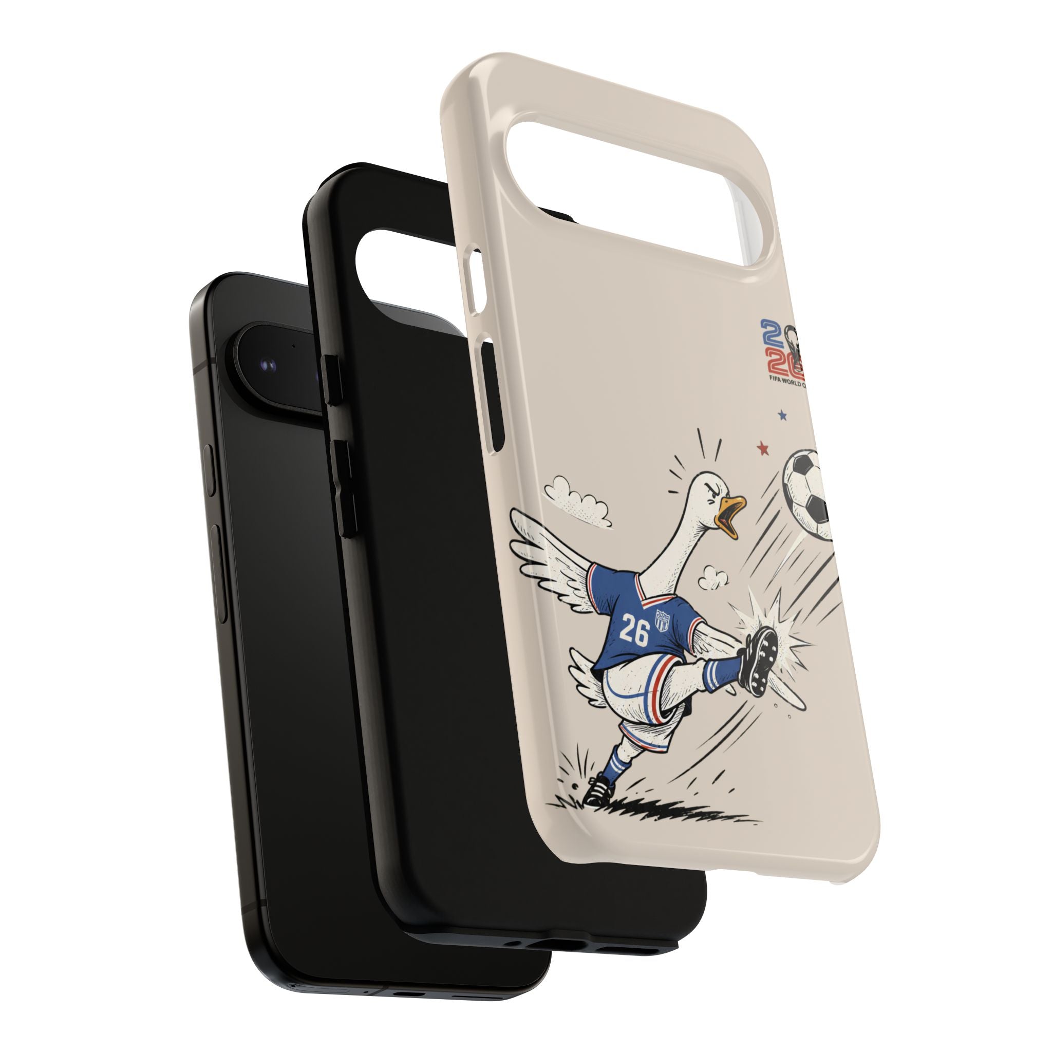 Soccer Goose Google Pixel Phone Case | Funny Sports Bird Cover