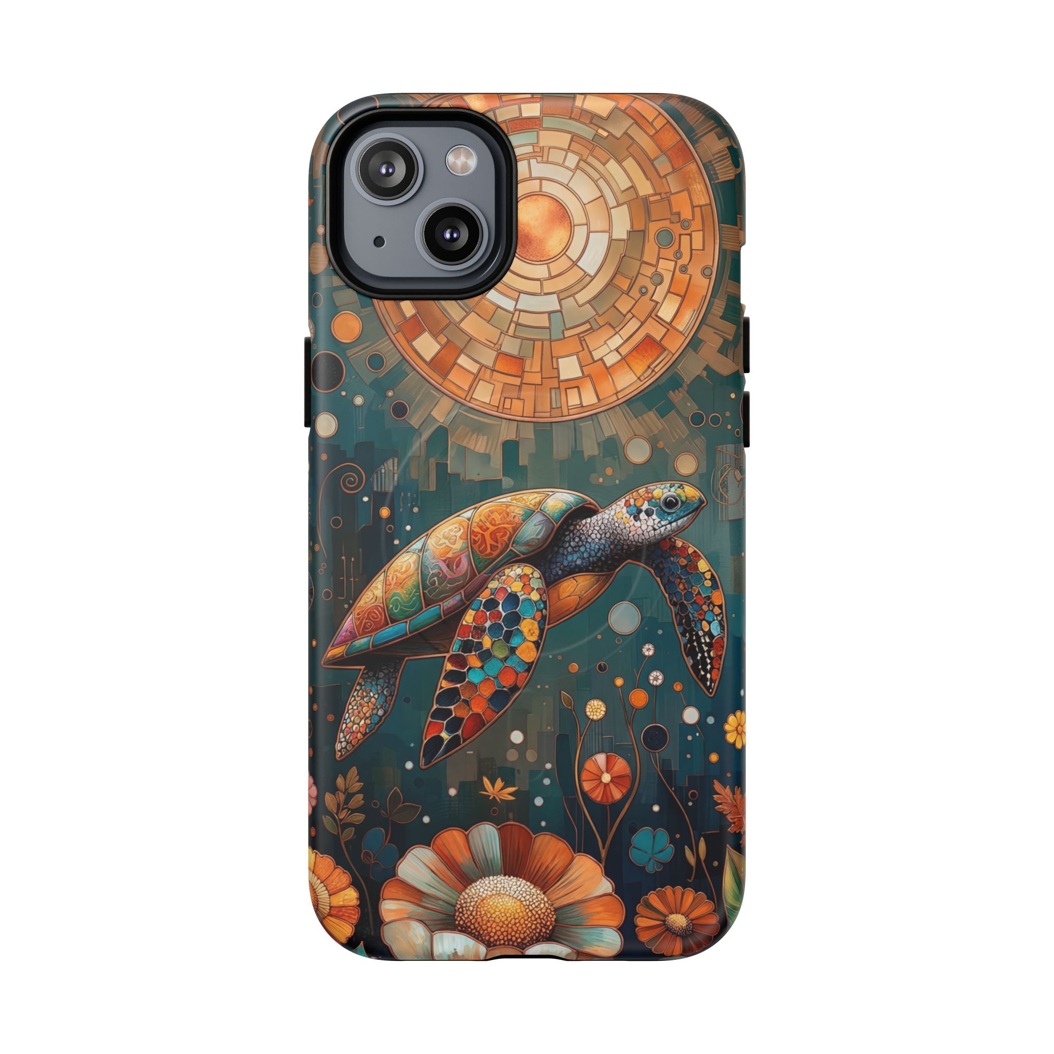 Custodia MagSafe per iPhone a forma di tartaruga marina