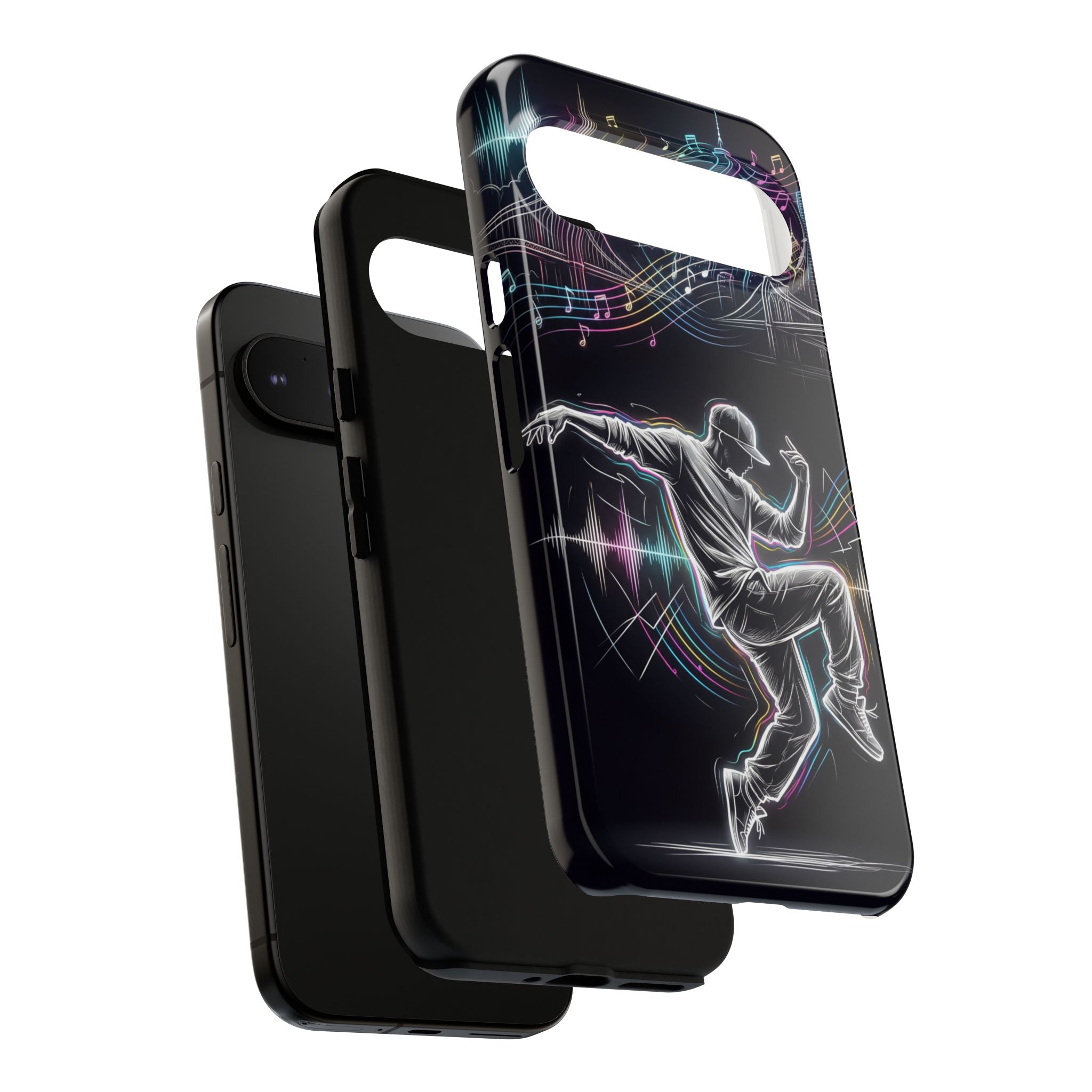 Custodia per telefono Google Pixel Dancer Neon Skyline