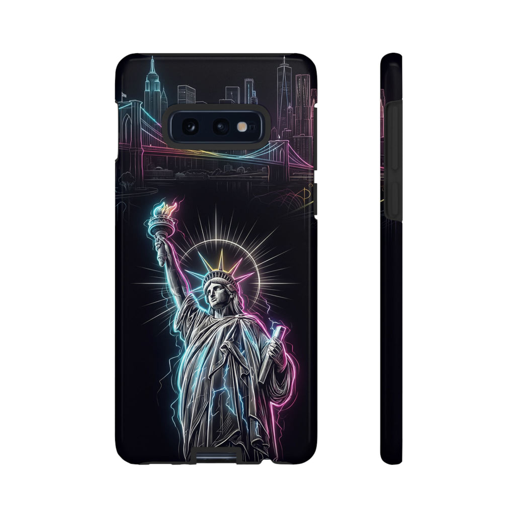 Neon Statue of Liberty Tough Samsung Galaxy Phone Case