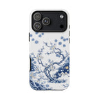 Vintage Blue White Porcelain iPhone Case | Chinoiserie Floral Tough Cover