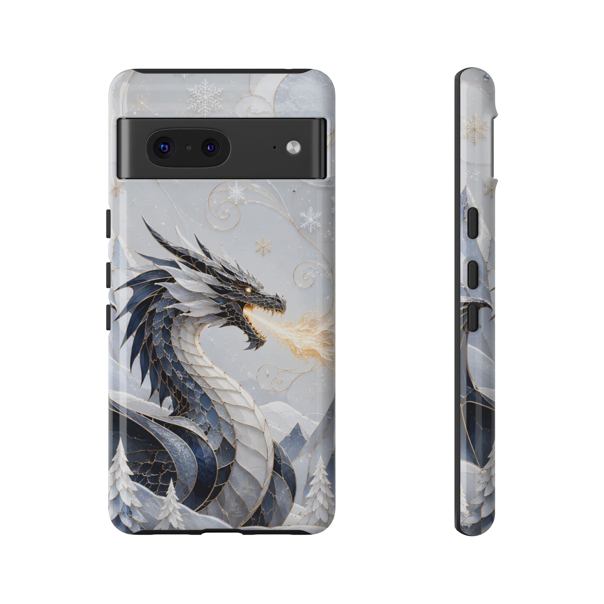 Ice Dragon Google Pixel Phone Case | Winter Dragon Phone Case