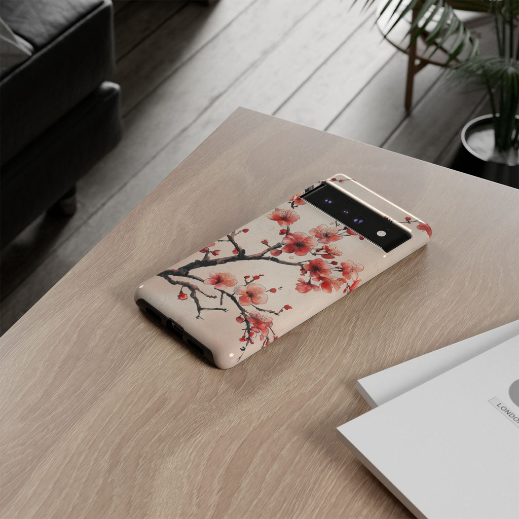 Cherry Blossom Google Pixel Phone Case | Pink Blossom Branch Design